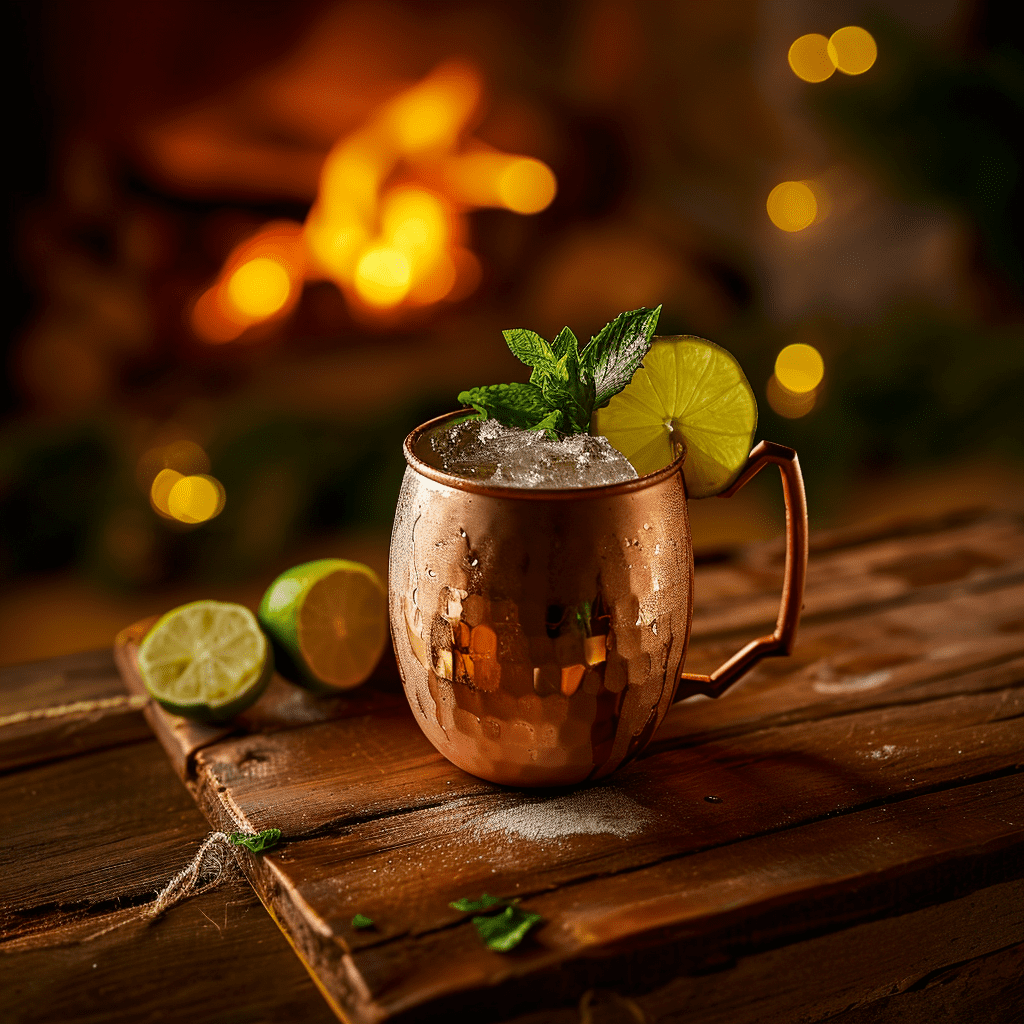 Alpine Mule Cocktail Recipe - The Alpine Mule offers a harmonious blend of spicy and sweet, with a botanical undercurrent. The Old Tom Gin provides a slightly sweeter base than typical gins, while the Génépy contributes a complex herbal profile. The lime juice adds a necessary tartness, and the ginger beer brings a peppery fizz that makes the drink both invigorating and comforting.