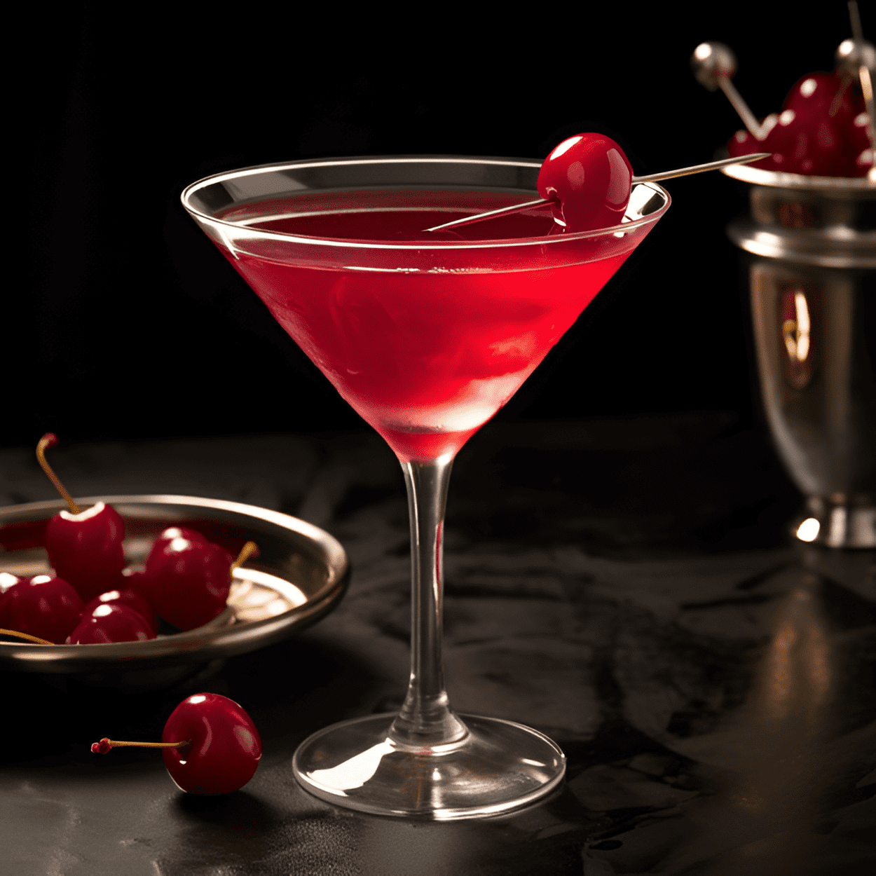 Amarena Cherry Cocktail Recipe - The Amarena Cherry Cocktail is a harmonious blend of sweet, sour, and slightly bitter flavors. The sweetness of the cherry syrup is balanced by the tartness of the lemon juice, while the vodka adds a smooth, clean finish. The Amarena cherry garnish adds a touch of bitterness, making this cocktail a well-rounded, flavorful experience.
