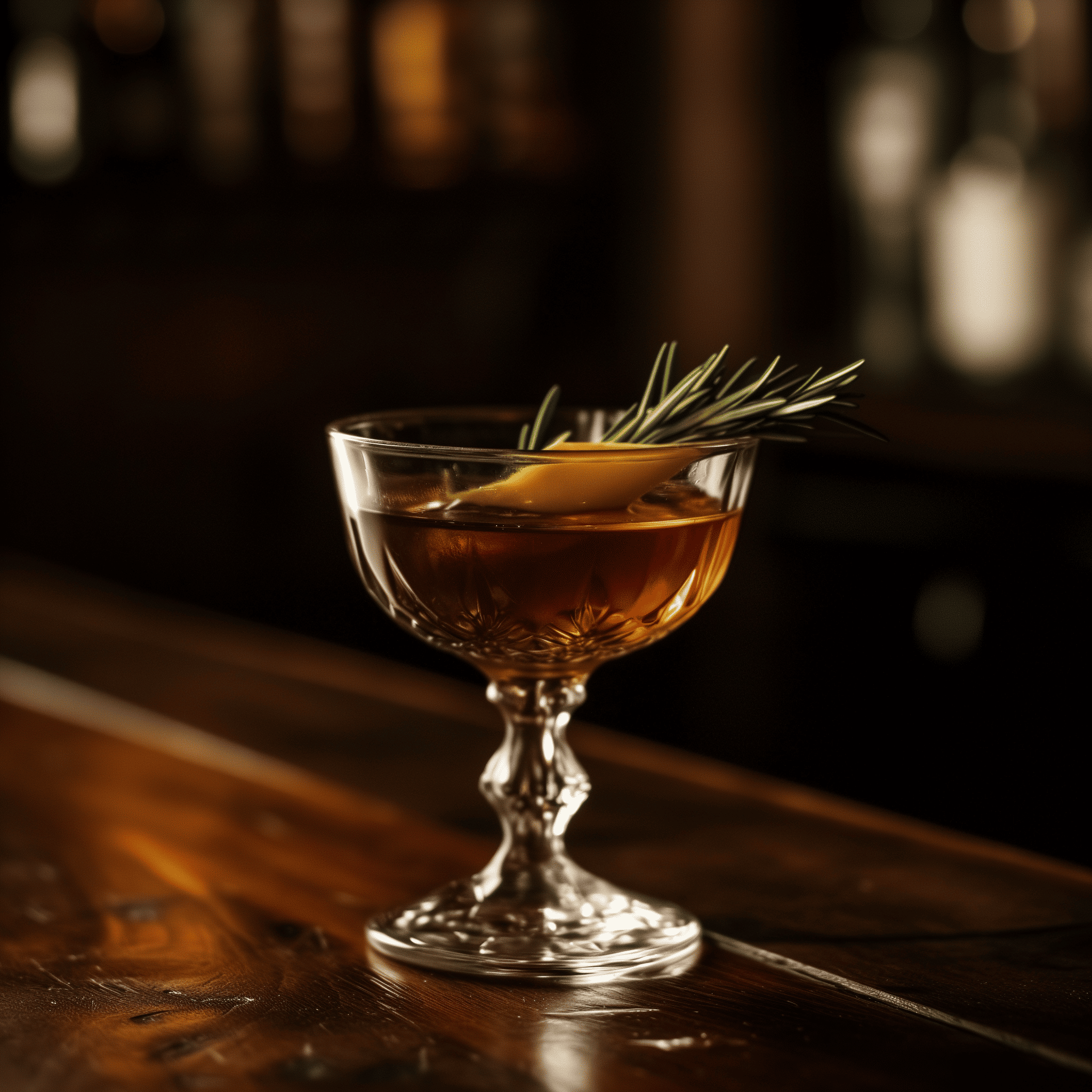 Amaretto Manhattan Cocktail Recipe - The Amaretto Manhattan offers a rich and complex flavor profile. It's a harmonious blend of the spicy and oaky notes from the rye whiskey, the herbal and sweet characteristics of the sweet vermouth, and the distinctive almond sweetness from the amaretto. The bitters contribute a subtle spice and a hint of citrus from the lemon bitters, rounding out the cocktail with a balanced and slightly bitter finish.