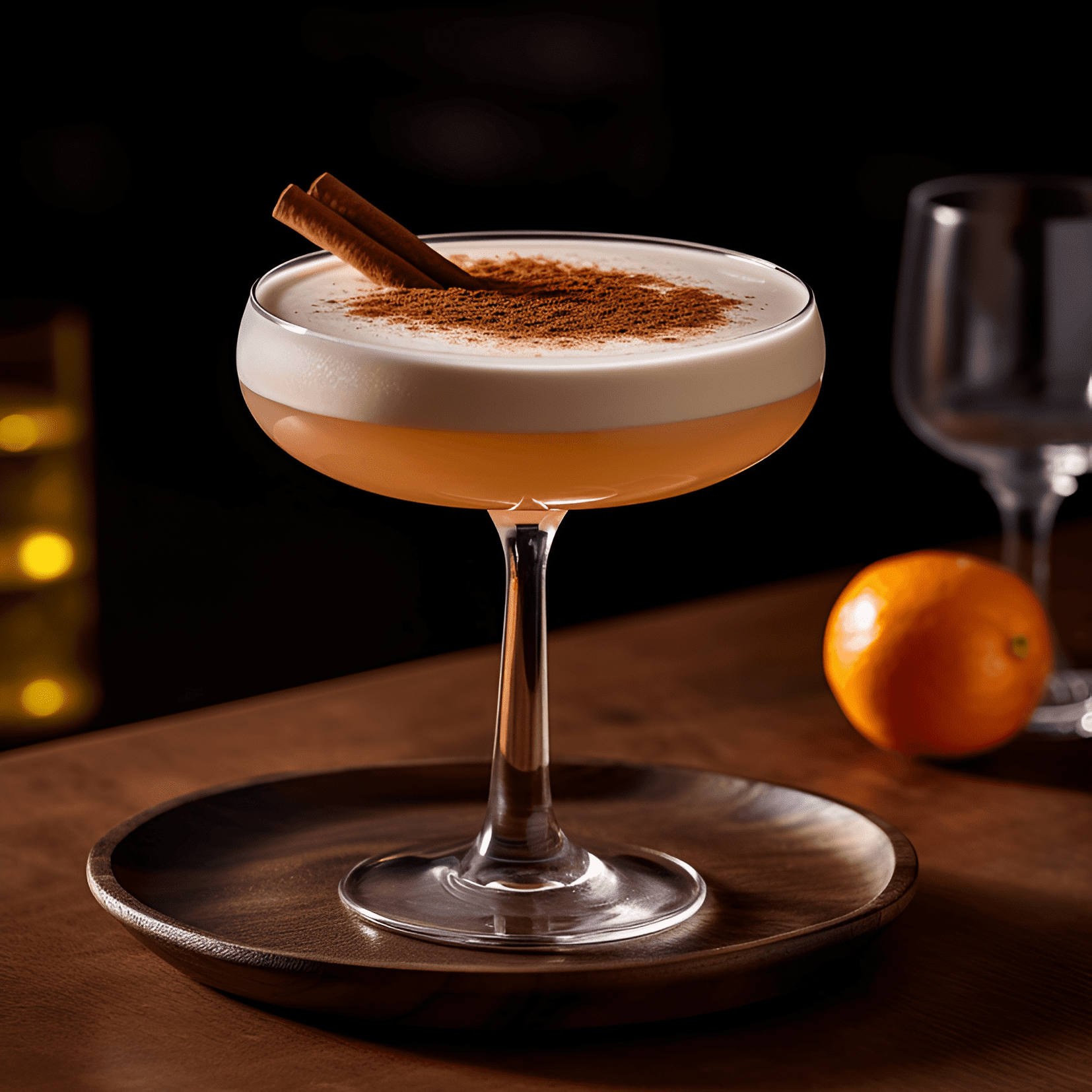 The Amber Moon cocktail offers a harmonious balance of flavors, with a rich and velvety texture. It has a subtle sweetness, followed by a warm and spicy kick. The combination of whiskey, honey, and cinnamon creates a smooth and comforting taste, perfect for sipping on a cool evening.