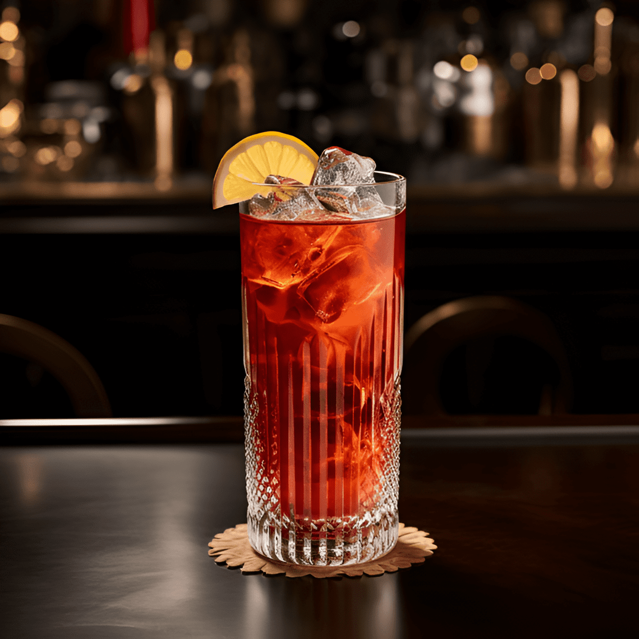Americano Highball Cocktail Recipe - The Americano Highball has a balanced taste, with a slightly bitter and herbal flavor from the Campari, sweetness from the vermouth, and a refreshing fizziness from the club soda. It's light, crisp, and perfect for sipping on a hot day.