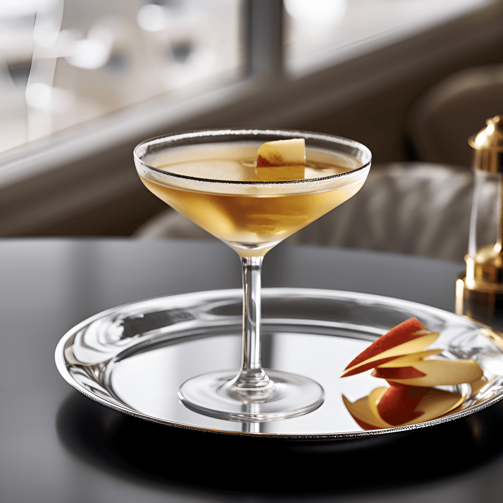 Applecar Cocktail Recipe - The Applecar cocktail is a delightful combination of sweet, sour, and fruity flavors. The apple brandy and lemon juice provide a tangy and refreshing taste, while the triple sec adds a hint of sweetness. The cocktail is well-balanced, with a smooth and slightly strong finish.