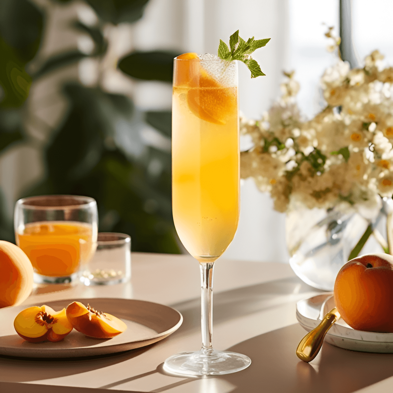 Apricot Bliss Cocktail Recipe - The Apricot Bliss is a sweet, fruity cocktail with a hint of tartness from the lemon juice. The apricot brandy gives it a rich, deep flavor that is balanced by the lightness of the champagne. It's a refreshing, bubbly cocktail that is perfect for a hot summer day.