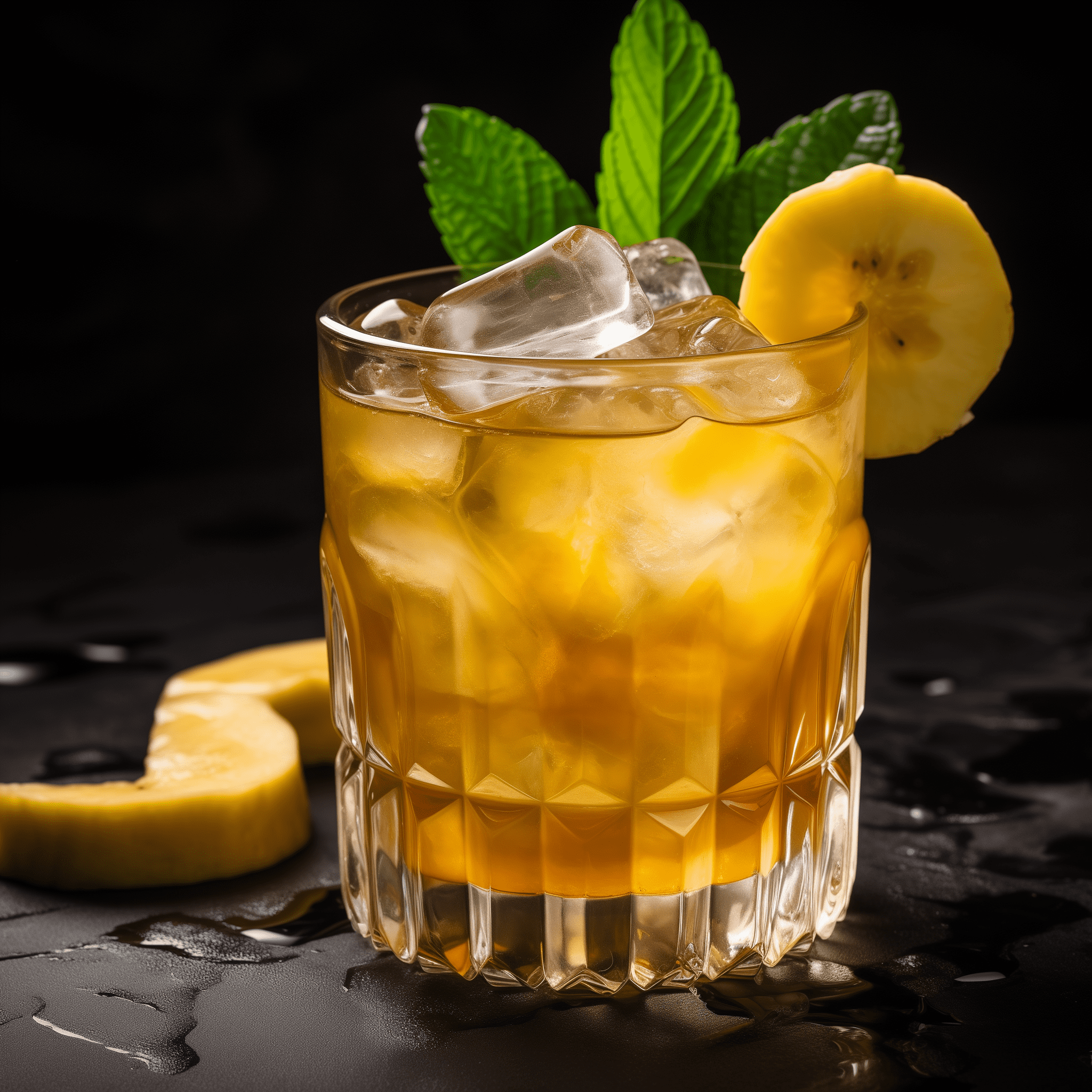 Banana Old Fashioned Cocktail Recipe - The Banana Old Fashioned offers a rich, velvety texture with a sweet, caramel-like banana flavor that balances the spicy, oak notes of the whiskey. It's a strong cocktail with a lingering, mellow fruit finish.