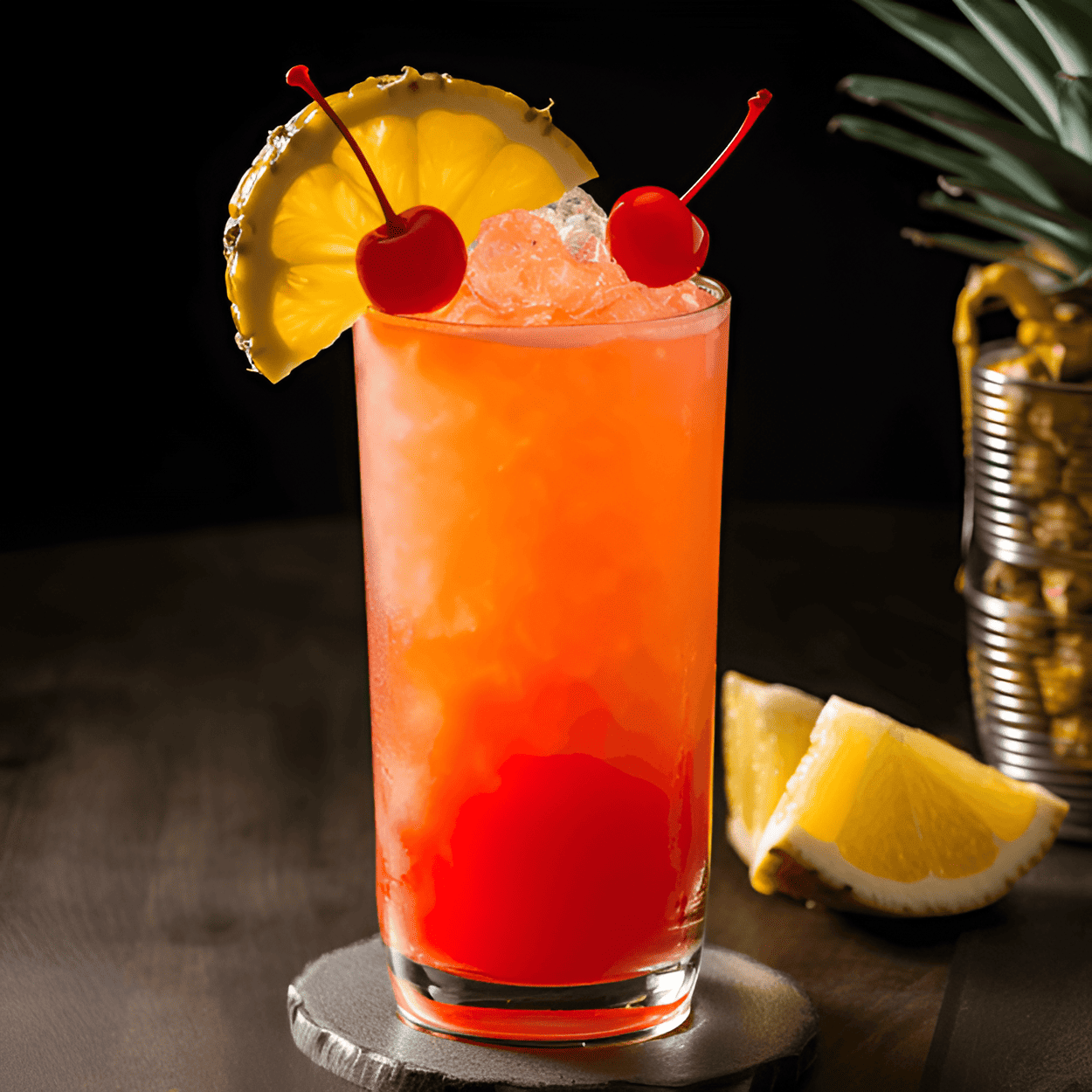 Beach Bum Cocktail Recipe - The Beach Bum cocktail is a delightful blend of sweet, sour, and fruity flavors. The rum gives it a strong, robust flavor, while the pineapple and orange juices add a sweet, tropical taste. The grenadine adds a hint of tartness, making it a well-rounded, refreshing drink.