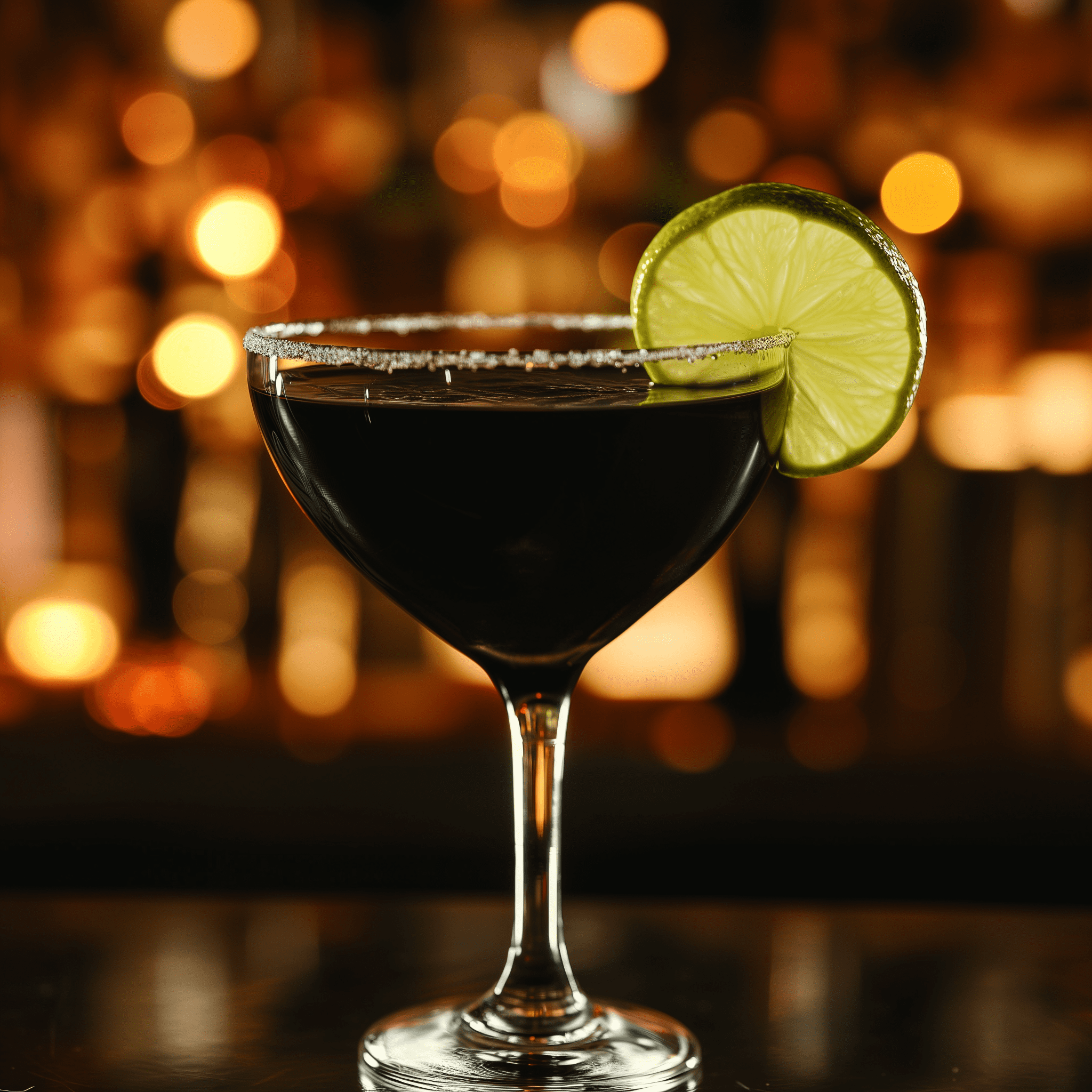 Black Daiquiri Cocktail Recipe - The Black Daiquiri has a rich, velvety texture with a balance of sweet and tart flavors. The dark rum provides a warm, caramel-like undertone, while the lime juice adds a refreshing citrus kick. It's a bold, full-bodied cocktail with a lingering finish.