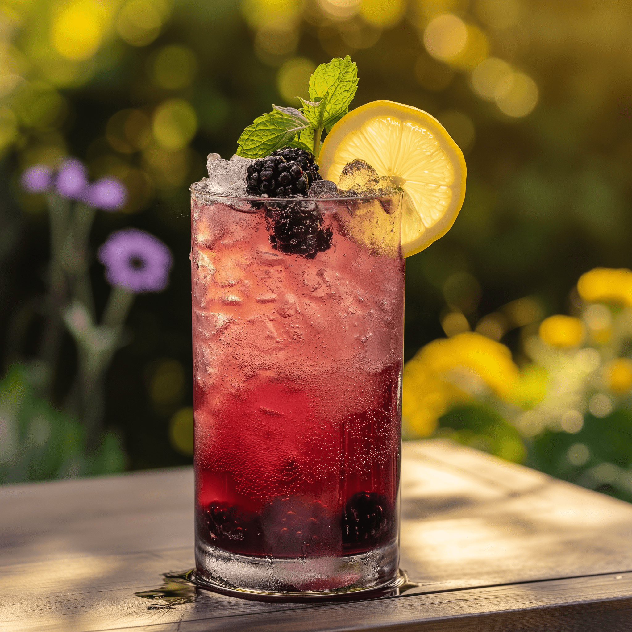 Blackberry Smash Mocktail Recipe - The Blackberry Smash Mocktail offers a refreshing and vibrant taste profile. It's a delightful blend of tart blackberries, bright citrus, and a subtle hint of mint. The sweetness is perfectly balanced with the acidity of the lemon, creating a drink that's both invigorating and satisfying.
