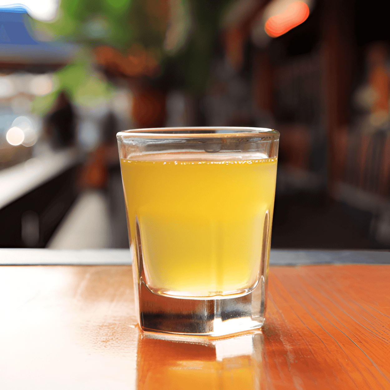 Blondinen-Luder Cocktail Rezept - Der Blondinen-Luder ist süß und fruchtig, mit einem starken Pfirsichgeschmack, der vom Pfirsichlikör herrührt. Der Ananassaft verleiht ihm eine tropische Note, während der Butterscotch-Likör ihm eine reiche, butterartige Süße verleiht. Es ist ein leichtes, erfrischendes Getränk, das perfekt für diejenigen ist, die süßere Cocktails bevorzugen.