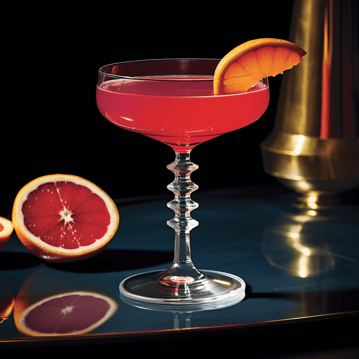 Blood Orange Aviation Cocktail Recipe - The Blood Orange Aviation is a delightful blend of sweet, sour, and slightly bitter flavors. The blood orange juice gives it a unique, tangy sweetness, while the gin adds a hint of bitterness. The maraschino liqueur and crème de violette add a subtle sweetness and floral notes, balancing out the sourness of the lemon juice.