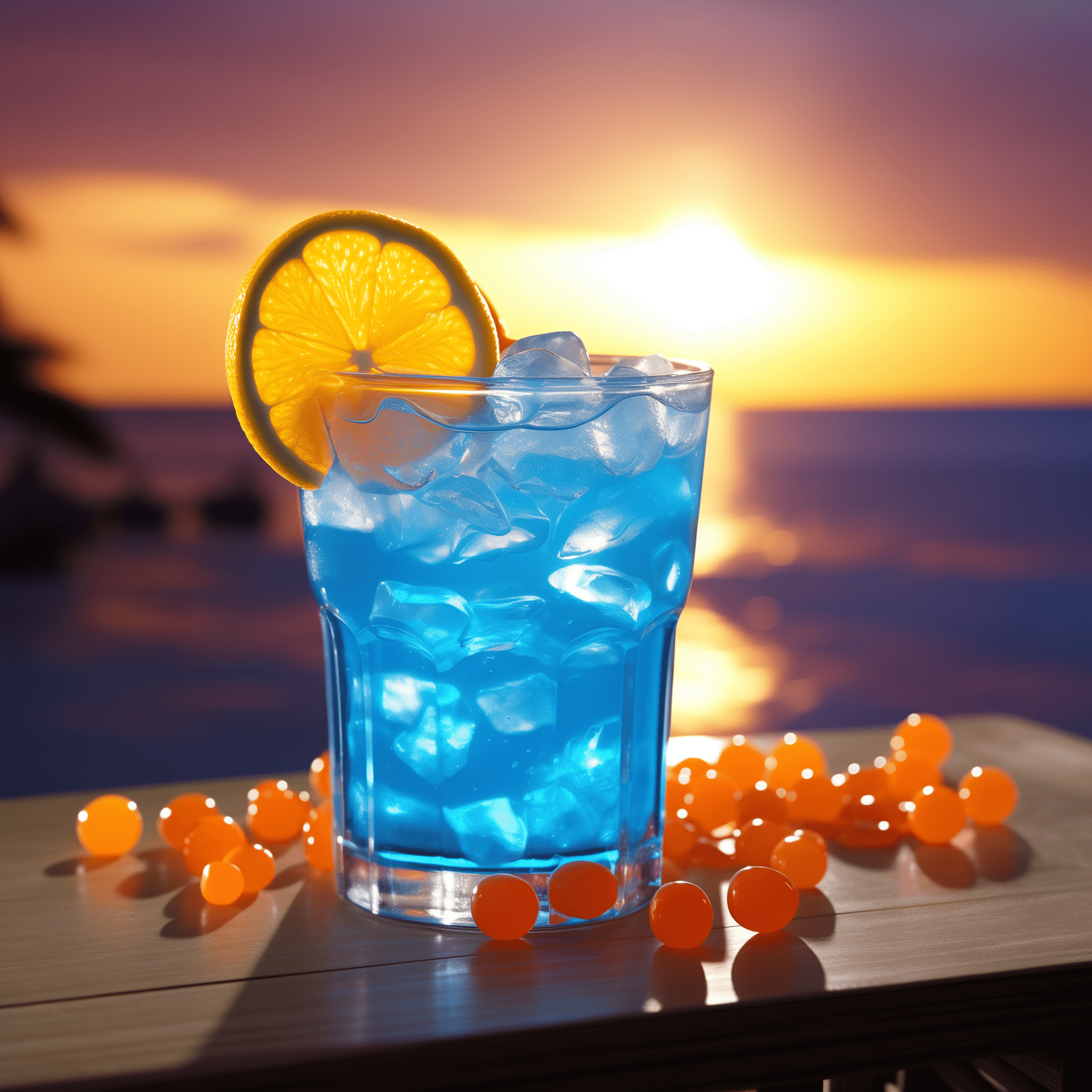 Blue Balls Recipe - The Blue Balls shot is a sweet and fruity delight with a tropical twist. The blue curacao provides a citrusy orange flavor, while the coconut rum adds a creamy, coconut essence. Peach schnapps brings in a juicy peach note, and the dash of Sprite offers a fizzy lift. The sweet and sour mix balances the sweetness with a tangy edge, making it a well-rounded, refreshing shot.