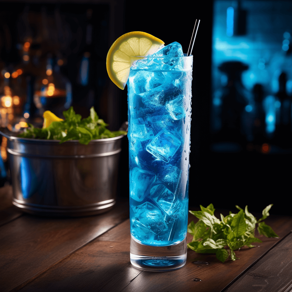 The Blue Lagoon cocktail has a sweet and tangy taste with a hint of citrus. It is light and refreshing, making it perfect for warm summer days. The combination of blue curaçao and lemonade gives it a unique, tropical flavor.