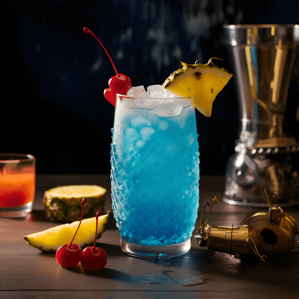 Blue Planet Cocktail Recipe - The Blue Planet cocktail has a sweet, fruity, and slightly sour taste. It has a strong citrus note from the lemon juice, balanced by the sweetness of the blue curacao and pineapple juice. The vodka gives it a strong kick, while the coconut cream adds a creamy, tropical twist to the drink.