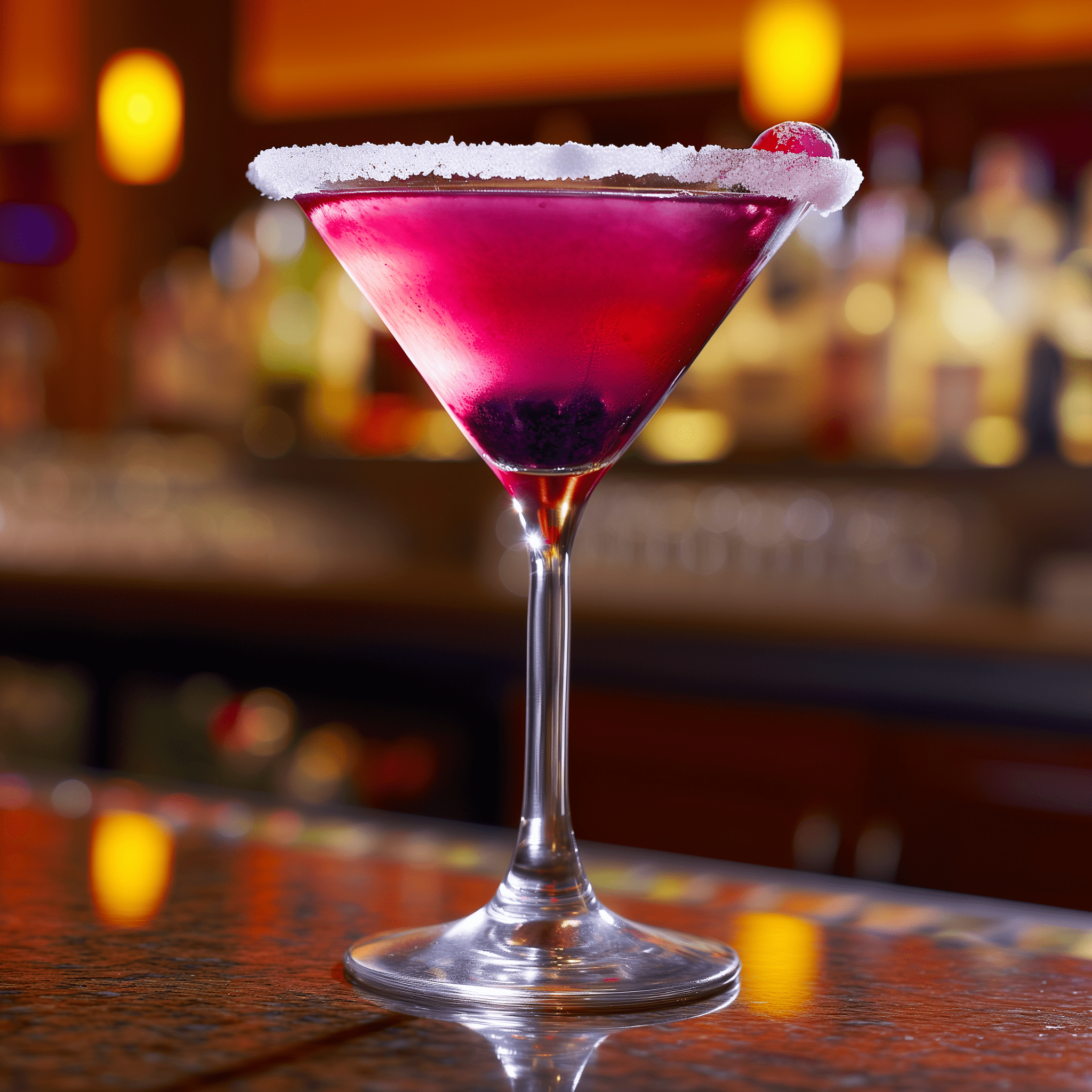 Blueberry Cosmo Mocktail Recipe - The Blueberry Cosmo Mocktail has a refreshing and tangy taste with a sweet undercurrent from the blueberry syrup. The lime juice adds a zesty citrus kick, while the cranberry juice provides a tart backbone to the drink. It's a well-balanced mocktail that is both invigorating and satisfying.