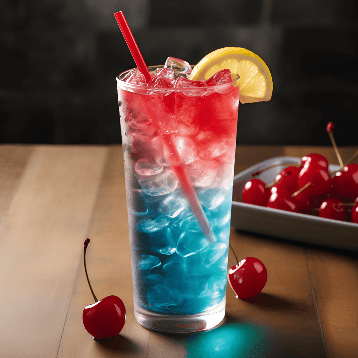 Bomb Pop Cocktail Recipe - The Bomb Pop Cocktail is a sweet and fruity drink with a slightly tart finish. The layers of flavor mimic the popsicle, starting with a cherry sweetness, transitioning to a tart lemon, and finishing with a refreshing blue raspberry.