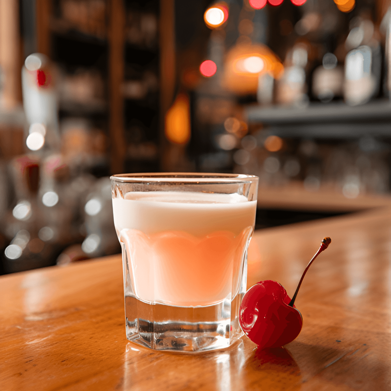 The Brain Hemorrhage has a sweet, creamy taste with a hint of sourness from the schnapps. The Bailey's Irish Cream gives it a smooth, velvety texture.