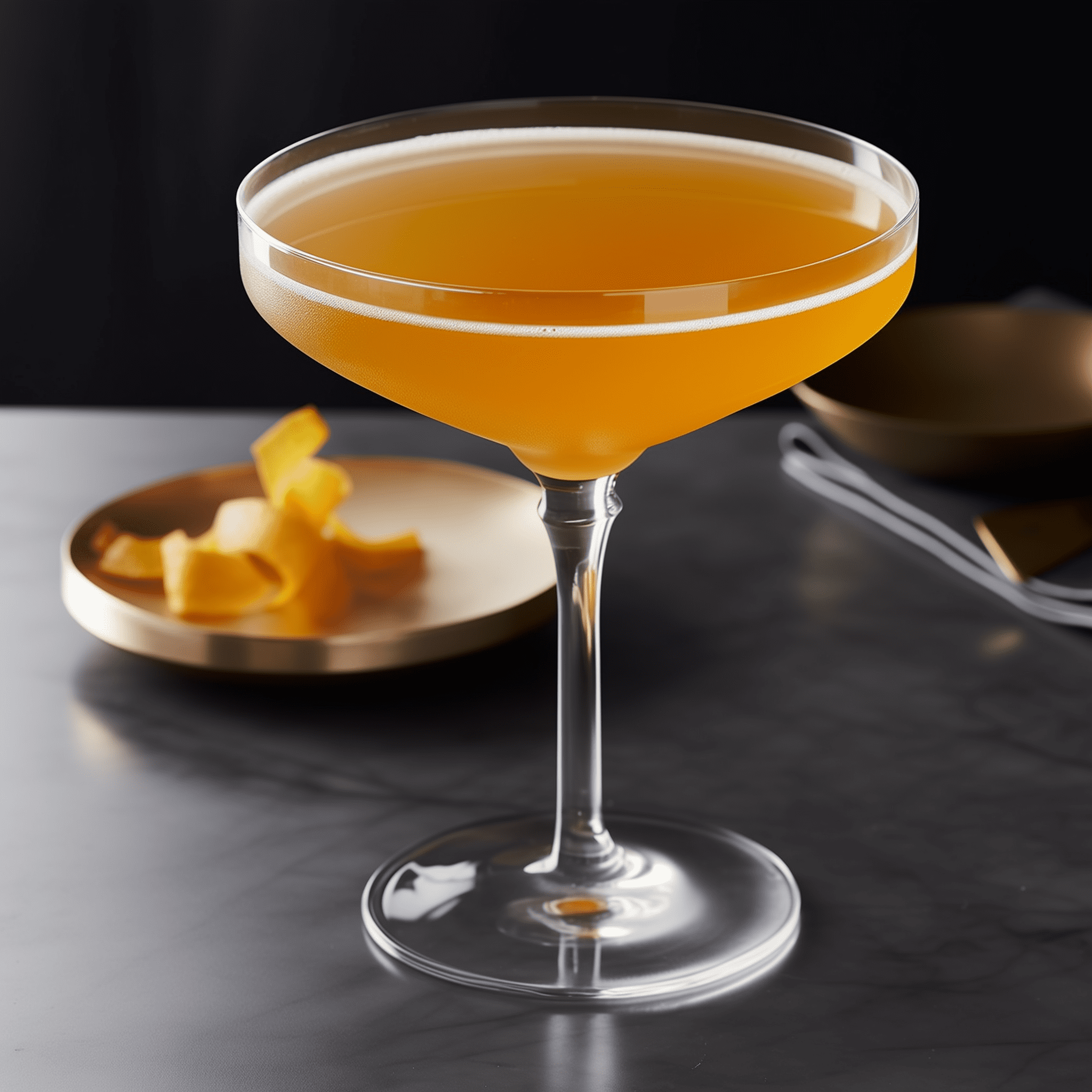 Buzz Bomb Cocktail Recipe - The Buzz Bomb is a complex, multi-layered cocktail. It's strong, with a noticeable kick from the vodka and cognac, while the lime juice adds a tartness that balances the sweetness of the orange liqueur and the herbal notes of the benedictine. The champagne adds effervescence, lightening the drink and giving it a celebratory feel.