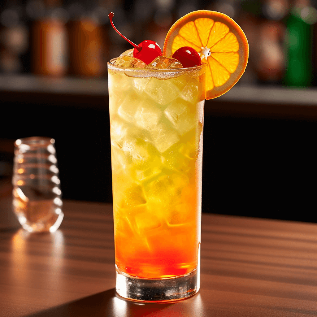 Cactus Cooler Cocktail Recipe - The Cactus Cooler cocktail is a delightful blend of sweet, tangy, and fruity flavors. The orange and pineapple juices provide a tropical taste, while the vodka and peach schnapps add a subtle kick. The overall taste is refreshing, bright, and perfect for warm weather.