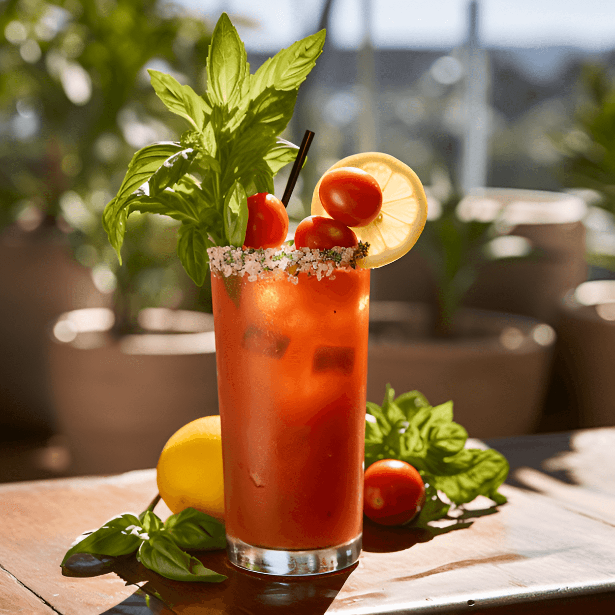 Caprese Bloody Mary Cocktail Recipe - The Caprese Bloody Mary is a savory, tangy, and slightly spicy cocktail. It has the freshness of tomatoes, the creaminess of mozzarella, and the earthiness of basil. The vodka gives it a strong kick, while the Worcestershire sauce and Tabasco add a complex depth of flavor.