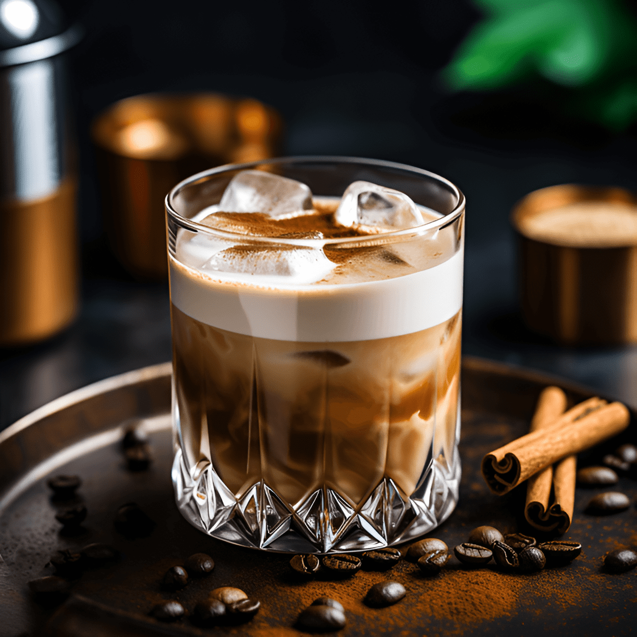 Chai White Russian Cocktail Recipe - The Chai White Russian is creamy, spicy, and slightly sweet. The chai tea adds a warming spice that balances out the sweetness of the cream and coffee liqueur. The vodka gives it a strong kick, making it a potent, yet comforting drink.