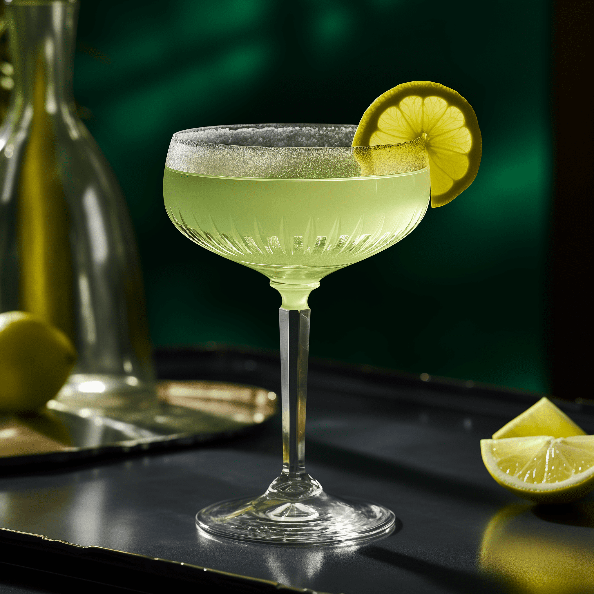 The Chartreuse Spritz offers a refreshing and effervescent experience with a unique herbal complexity. The taste profile includes:

- **Herbaceous**: The green Chartreuse provides a distinct blend of 130 herbs and plants.
- **Citrusy**: Fresh lemon juice adds a bright, tangy note.
- **Bubbly**: Prosecco brings a crisp effervescence that lightens the drink.
- **Bitter-Sweet**: The combination of the herbal liqueur and the prosecco creates a balanced bitter-sweet symphony.