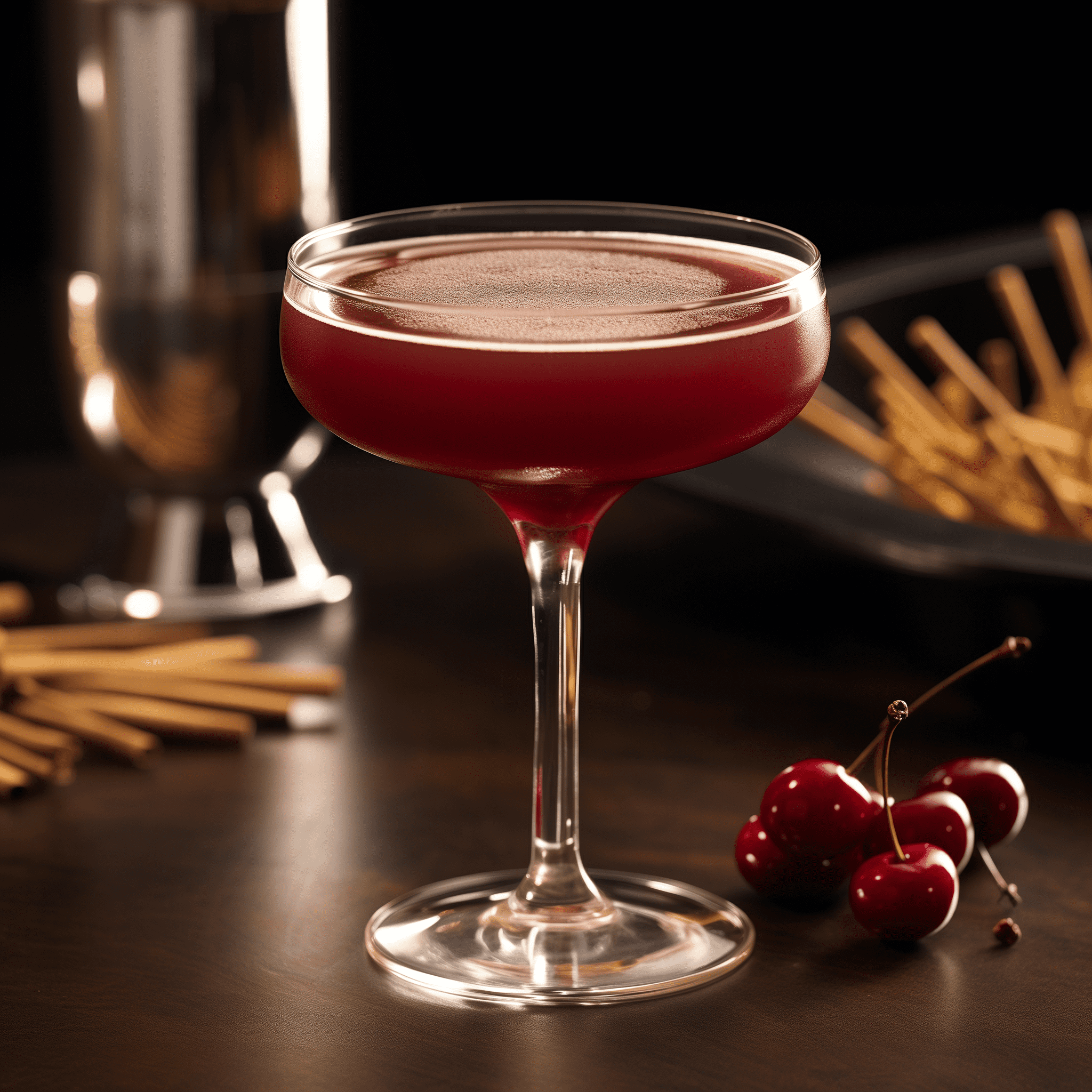 Cherry Flip Cocktail Recipe - The Cherry Flip offers a creamy, velvety texture with a sweet and slightly tart cherry flavor. The nutmeg adds a warm, spicy undertone, making the drink rich and complex.