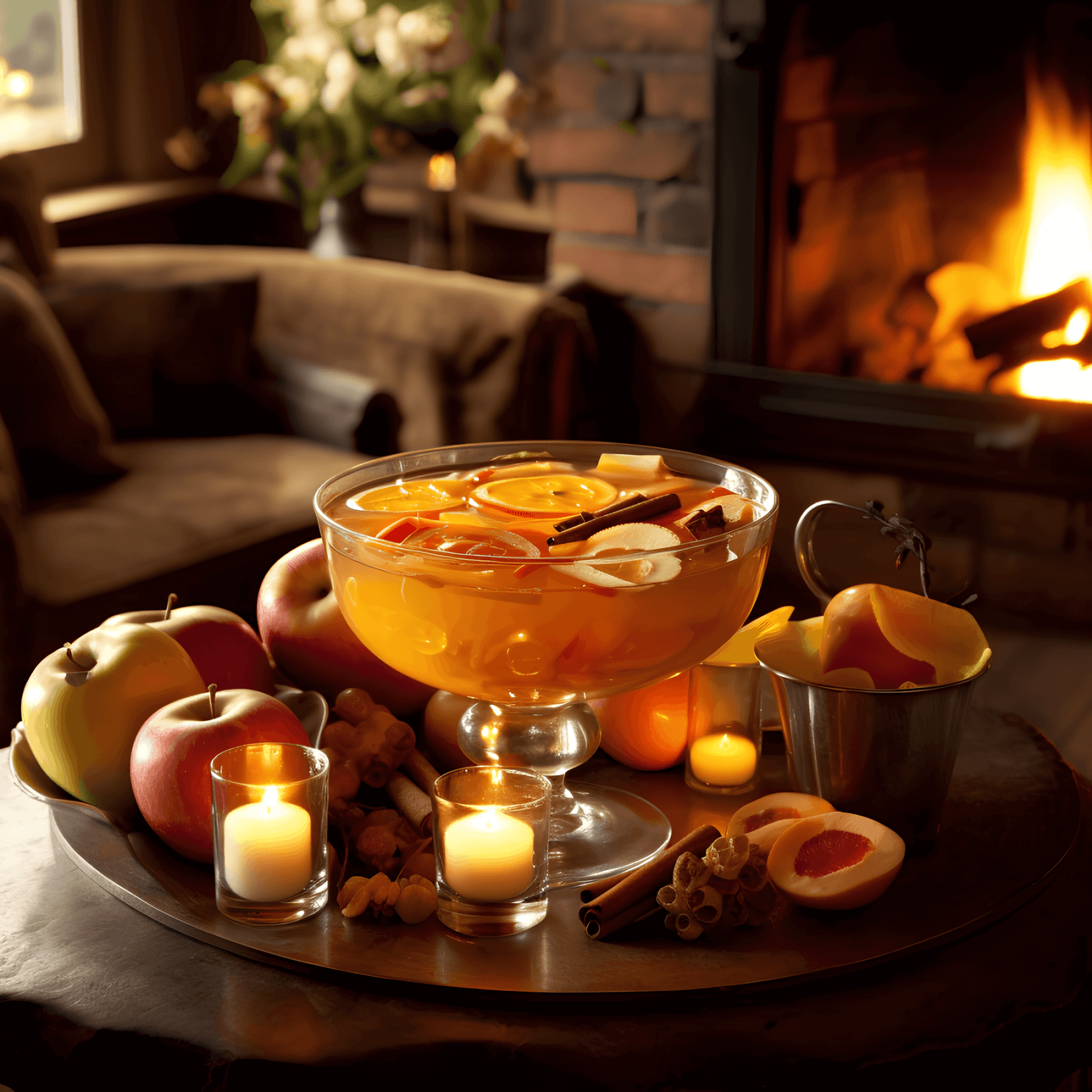Cider Punch is a delightful combination of sweet, tangy, and spicy flavors. The apple cider provides a natural sweetness, while the lemon juice adds a refreshing tartness. The cinnamon and other spices bring warmth and complexity to the drink, making it perfect for sipping on a chilly evening.