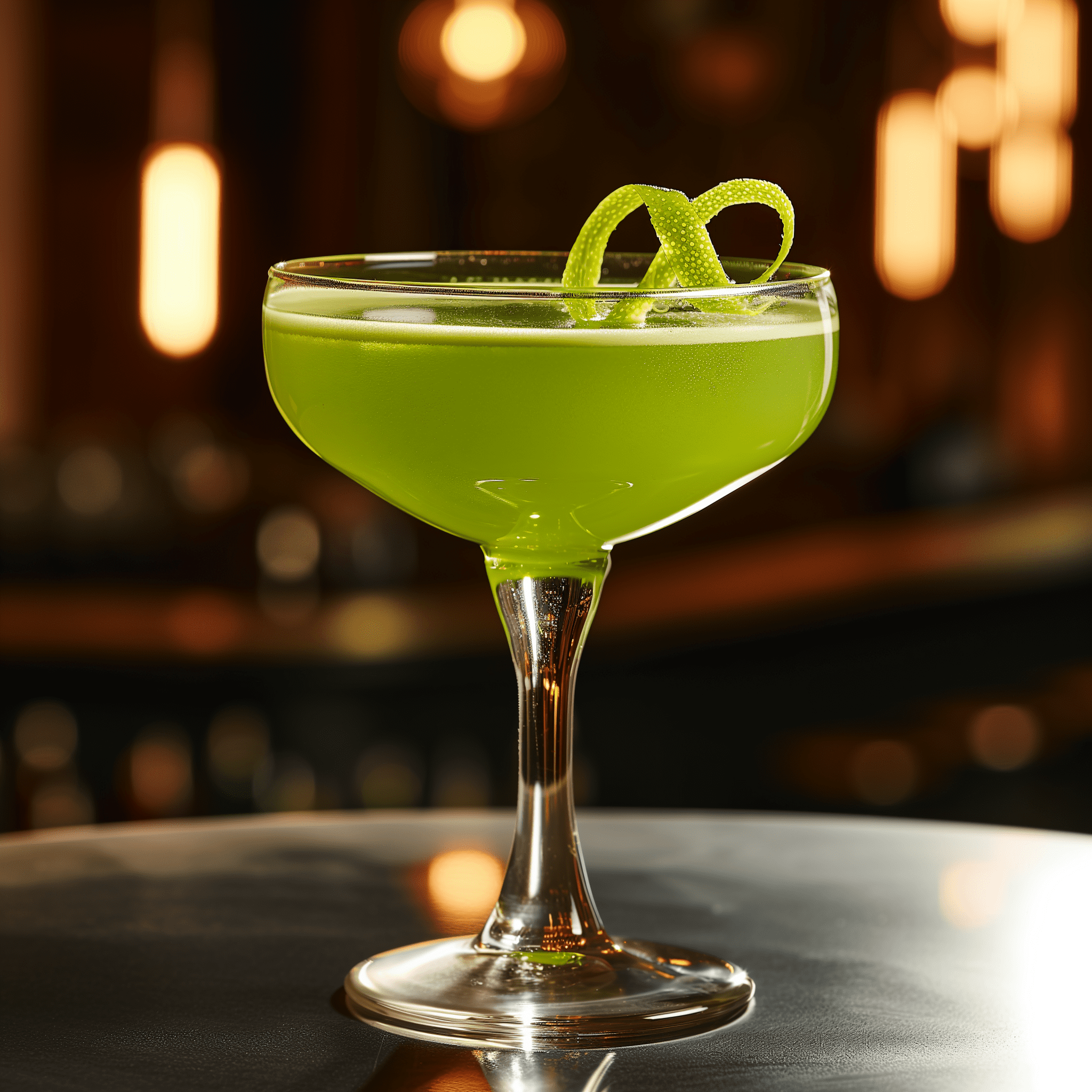 The Closing Argument is a symphony of complexity. It's smoky from the mezcal, herbal and slightly sweet from the Green Chartreuse, with a nutty cherry undertone from the Luxardo Maraschino. The lime juice adds a necessary tang, balancing the cocktail with a refreshing acidity.