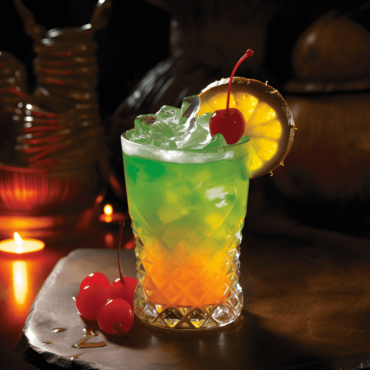 Cobra's Fang Cocktail Recipe - The Cobra's Fang is a complex and robust cocktail. It has a strong rum base, with a sweet and sour balance from the lime and orange. The addition of exotic spices adds a unique depth and warmth, making it a truly intriguing and satisfying drink.