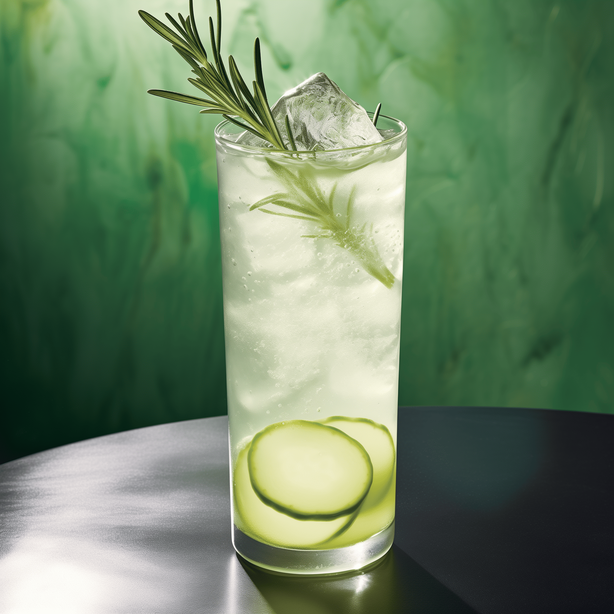 Cucumber-Rosemary Gin & Tonic Cocktail Recipe - The Cucumber-Rosemary Gin & Tonic offers a harmonious blend of botanical gin, the crispness of fresh cucumber, the woody essence of rosemary, and the quinine bitterness from the tonic. It's refreshing, slightly sweet, and herbaceous with a subtle bitterness that balances the drink.