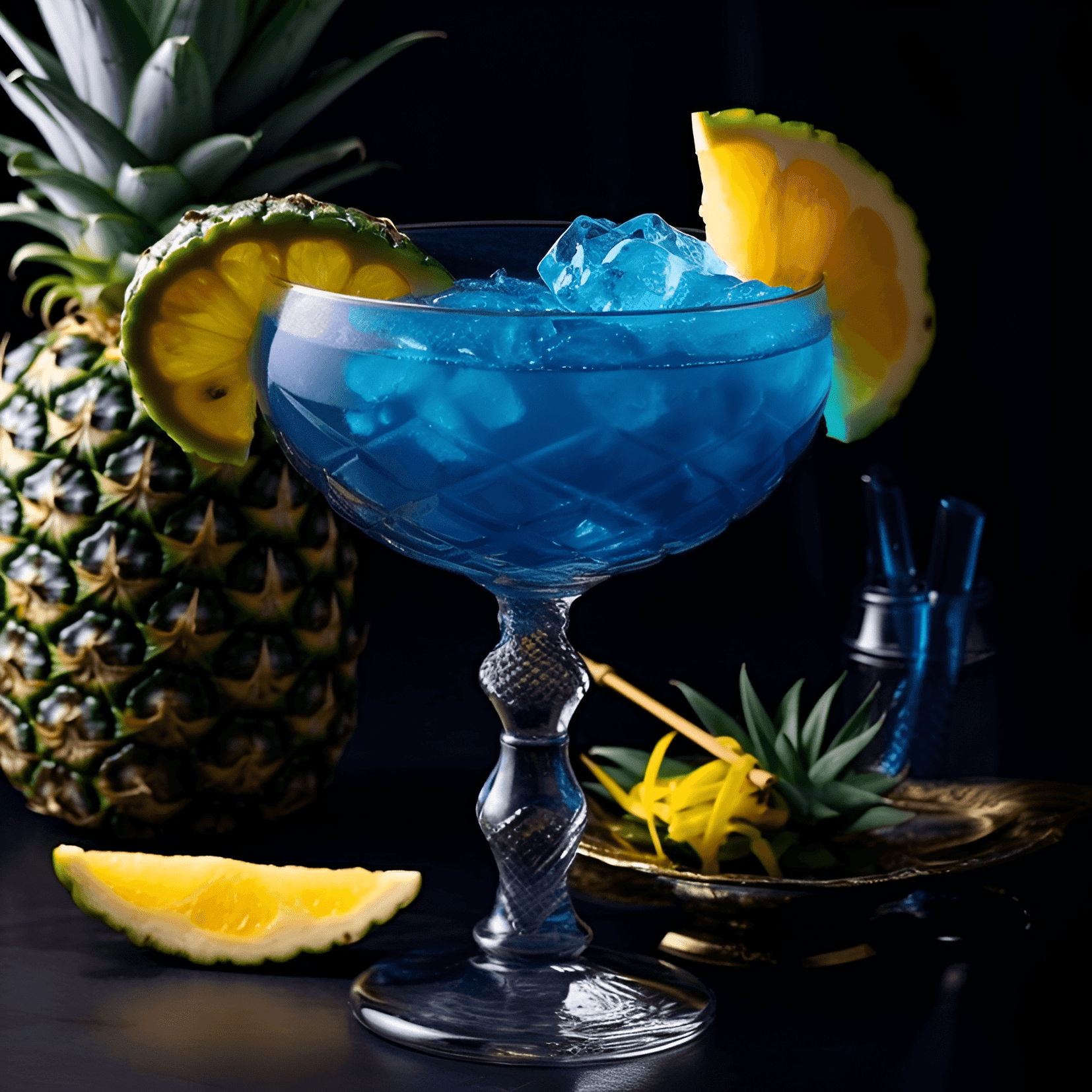 Deep Blue Sea Cocktail Recipe - The Deep Blue Sea cocktail is a delightful mix of sweet, sour, and fruity flavors. The combination of citrus and tropical fruit notes creates a refreshing and invigorating taste, while the blue curaçao adds a touch of sweetness and a vibrant blue hue. The drink is well-balanced, with a slight tanginess from the lemon juice and a smooth, velvety texture from the coconut cream.
