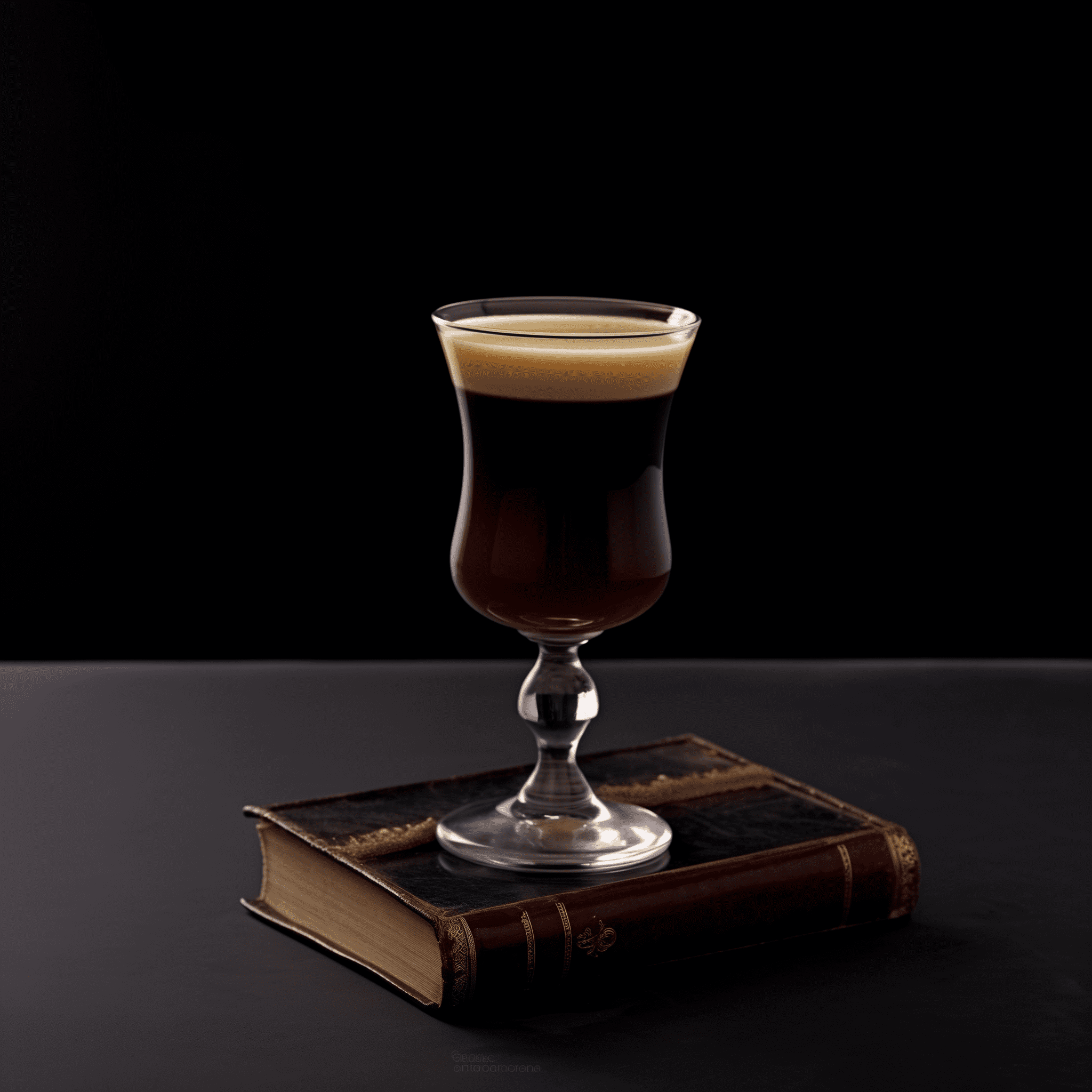 Téton d'Ébène Cocktail Recette - Le Téton d'Ébène est un cocktail riche et gourmand à la texture veloutée. C'est un mélange harmonieux de saveurs sucrées, crémeuses et légèrement amères avec une forte note de café et une touche de noisette.