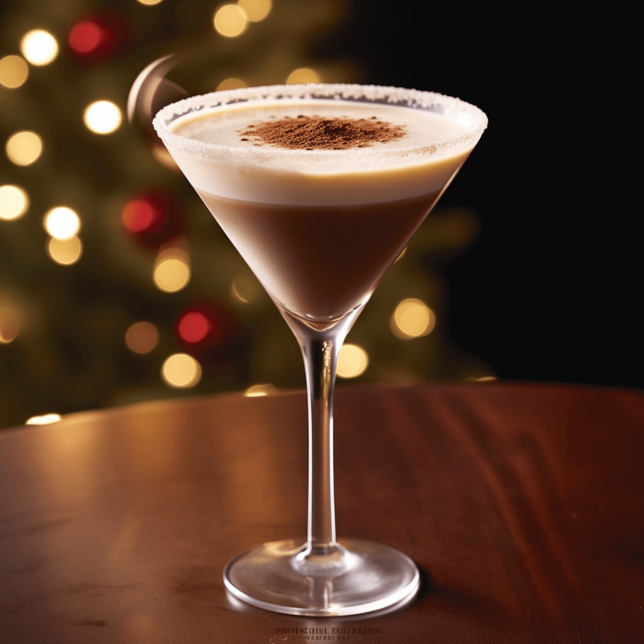 Eggnog Espresso Martini Cocktail Recipe - The Eggnog Espresso Martini is a delightful balance of creamy, sweet, and robust flavors. The eggnog provides a velvety texture and rich, spiced undertones, while the espresso delivers a strong coffee punch. The vodka adds a clean, alcoholic warmth without overpowering the other ingredients.