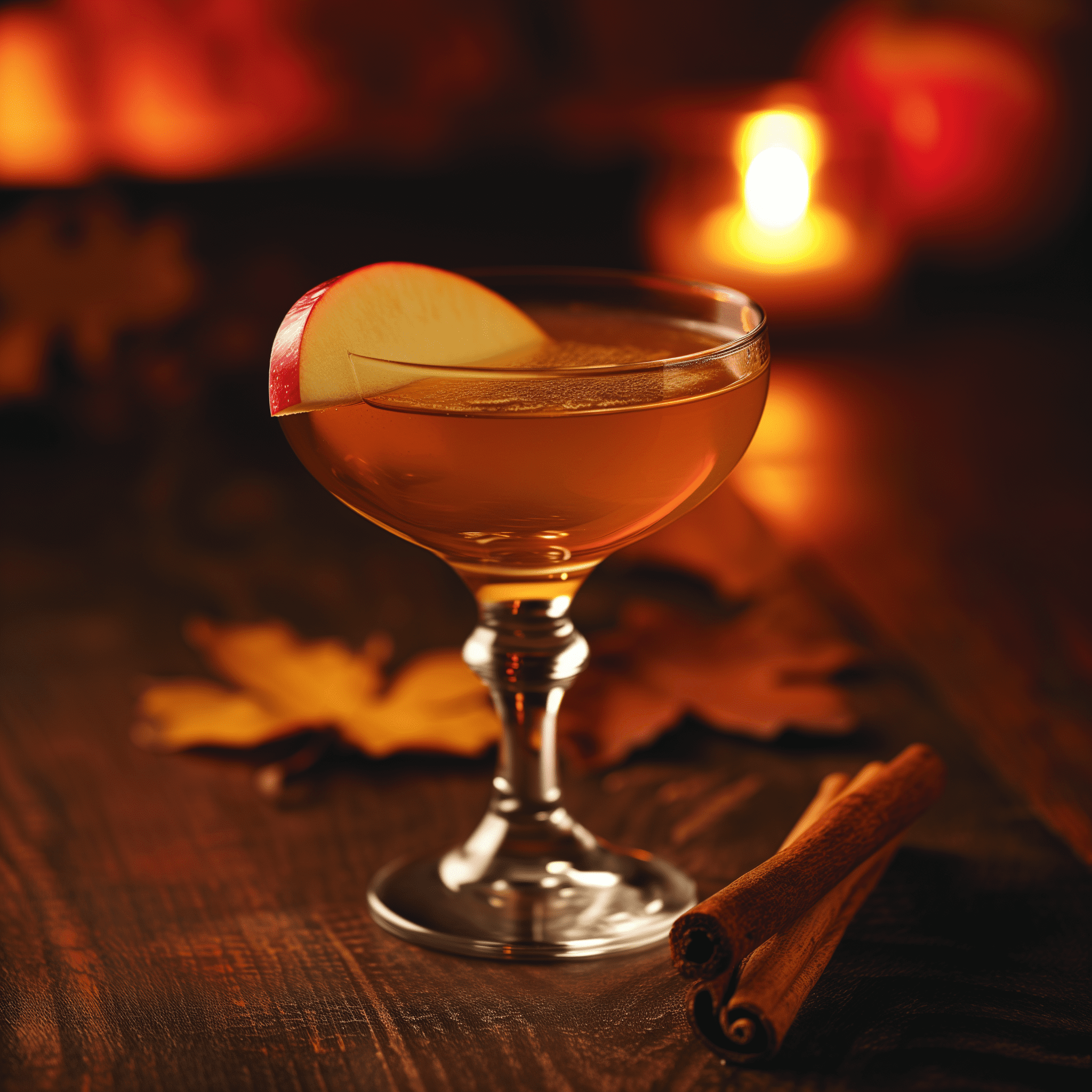 Fall From The Tree Cocktail Recipe - The 'Fall From The Tree' cocktail offers a harmonious blend of flavors. It's warmly sweet from the apple juice and cinnamon syrup, with a refreshing tartness from the lemon juice. The applejack, or your choice of bourbon or scotch, provides a robust backbone, while the aromatic bitters add depth and complexity. It's a medium-bodied cocktail that leaves a lingering spice on the palate.