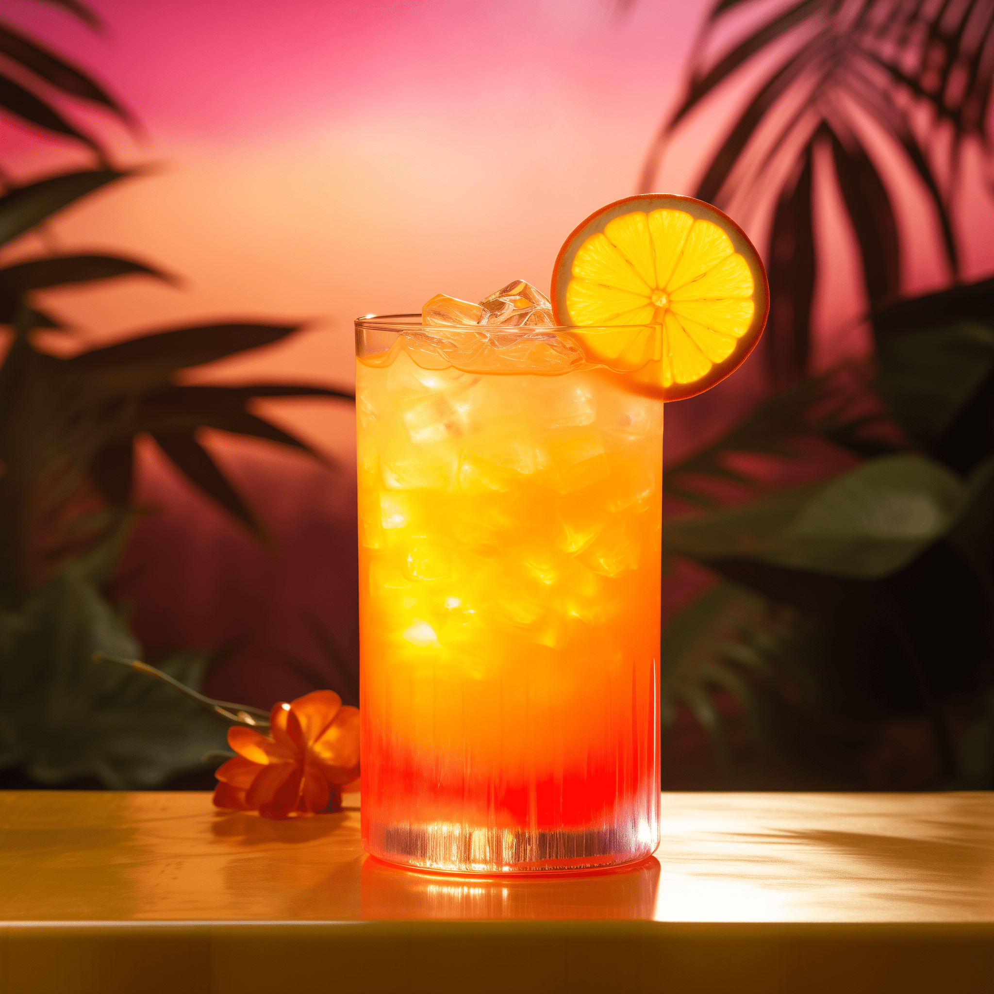 Pécheresse Gourmande Cocktail Recette - Le cocktail Pécheresse Gourmande est un délice sucré et tropical avec un coup de fouet puissant de la vodka. La liqueur de pêche apporte une nuance fruitée, tandis que le rhum à la noix de coco ajoute une touche crémeuse et exotique. Le jus d'orange offre une fraîcheur d'agrumes, équilibrant la douceur et le rendant dangereusement facile à boire.