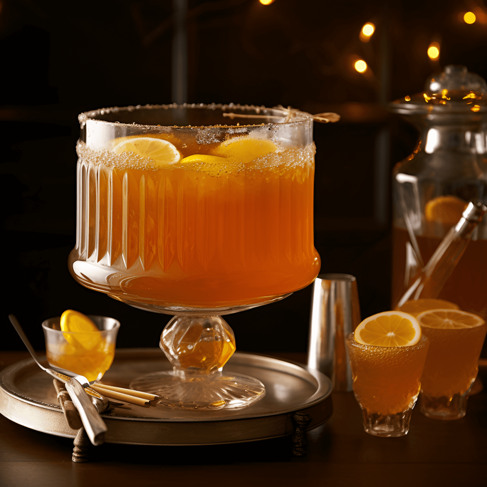 Fish House Punch Cocktail Recipe - Fish House Punch is a well-balanced cocktail with a mix of sweet, sour, and fruity flavors. It has a smooth, velvety texture and a pleasant warmth from the combination of rum, cognac, and peach brandy.