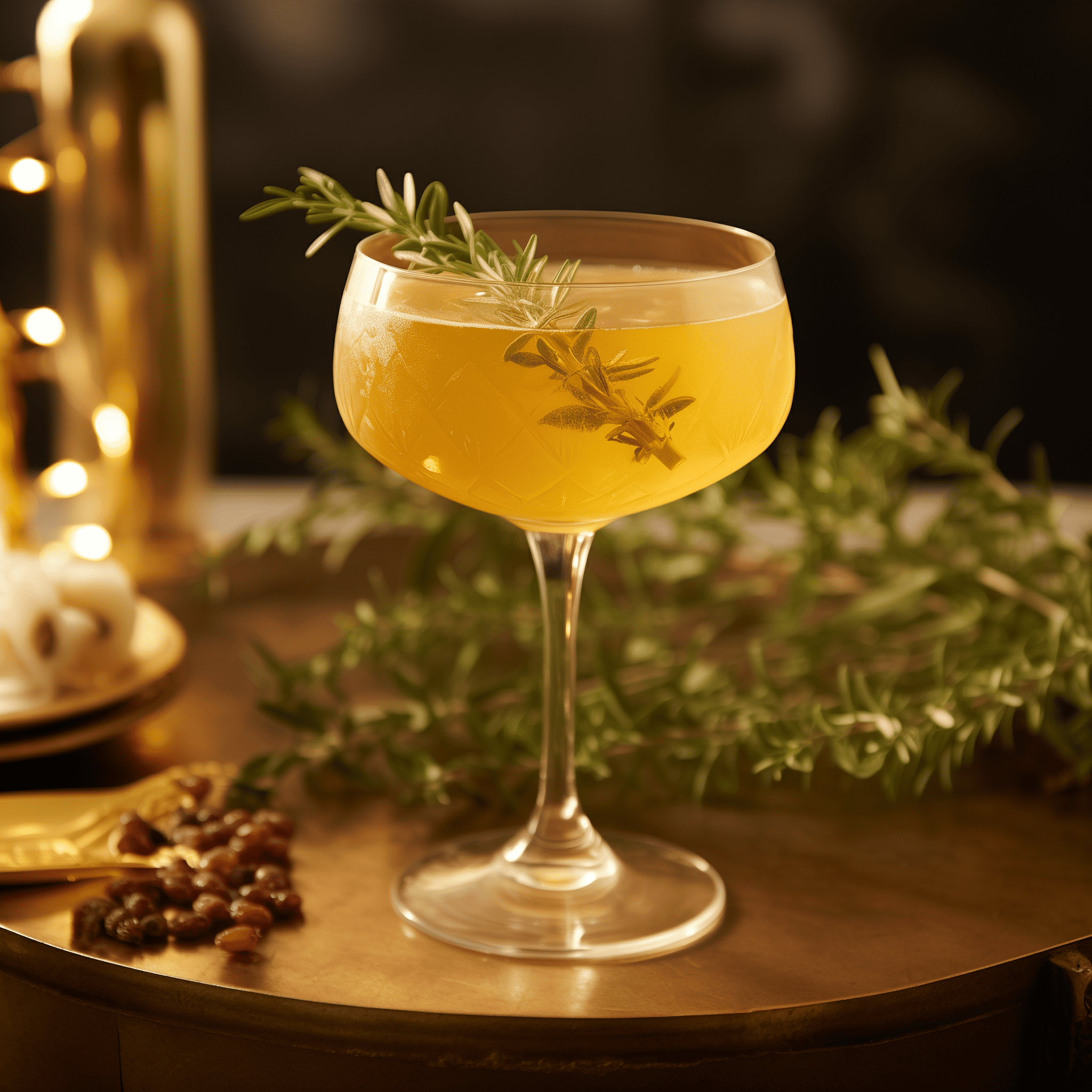 French Harvest Cocktail Recipe - The French Harvest cocktail offers a harmonious blend of sweet and tart flavors, with a robust body and a smooth finish. The apple brandy base provides a warm, fruity undertone, while the herbal notes of thyme and the tartness of lemon add complexity.