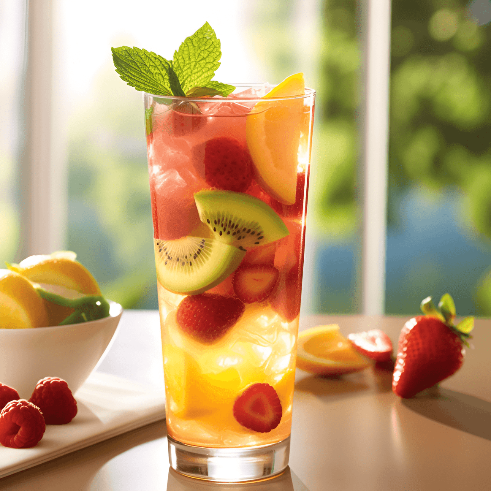 Fruit Cup Cocktail Recipe - The Fruit Cup cocktail is a delightful mix of sweet, tangy, and refreshing flavors. The combination of fresh fruits, citrus, and a touch of mint creates a light and invigorating taste that is perfect for warm weather.