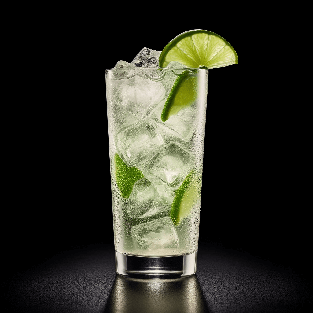 Gin Rickey Cóctel Receta - El Gin Rickey es un cóctel refrescante, crujiente y tartáreo con un toque de dulzura. Tiene un fuerte sabor cítrico, equilibrado por los botánicos en la ginebra y la efervescencia del agua con gas.