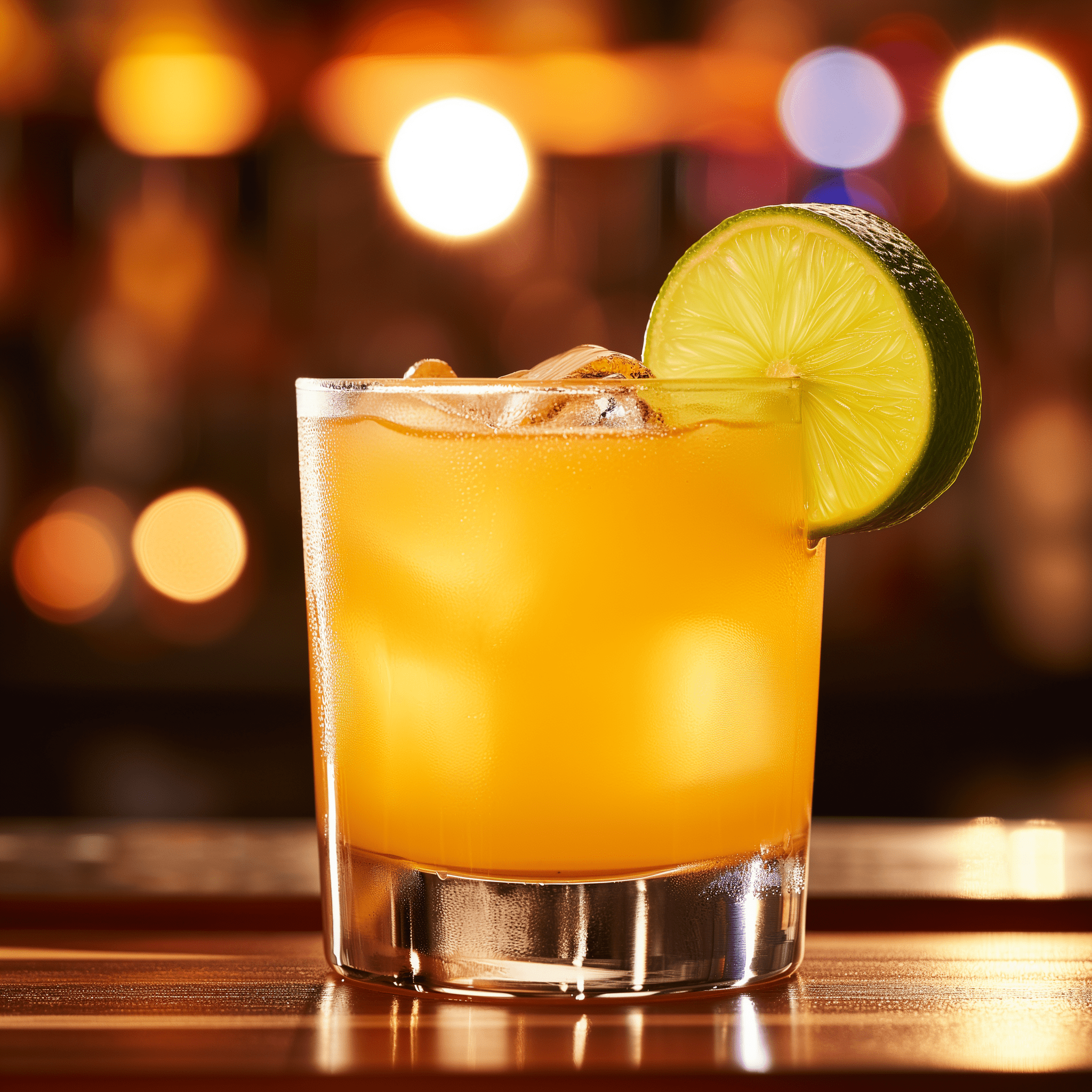The Gold Driver offers a smooth, yet robust taste with a perfect blend of sweet and tangy. The tequila provides a warm, oaky undertone, while the fresh lime juice adds a zesty, slightly tart edge. The orange juice brings it all together with its natural sweetness and fruity notes, making for a refreshing and invigorating drink.