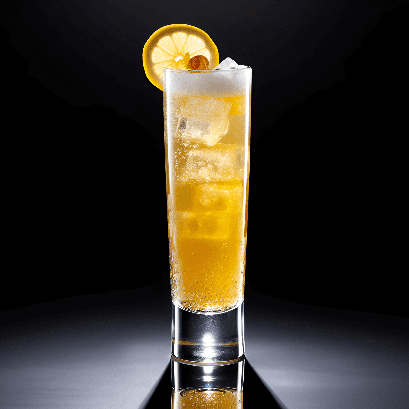 Golden Fizz Cocktail Recipe - The Golden Fizz is a well-balanced cocktail with a rich, creamy texture. It has a slightly sweet and sour taste, with a hint of citrus from the lemon juice. The gin provides a strong, botanical backbone, while the egg yolk adds a smooth, velvety mouthfeel.