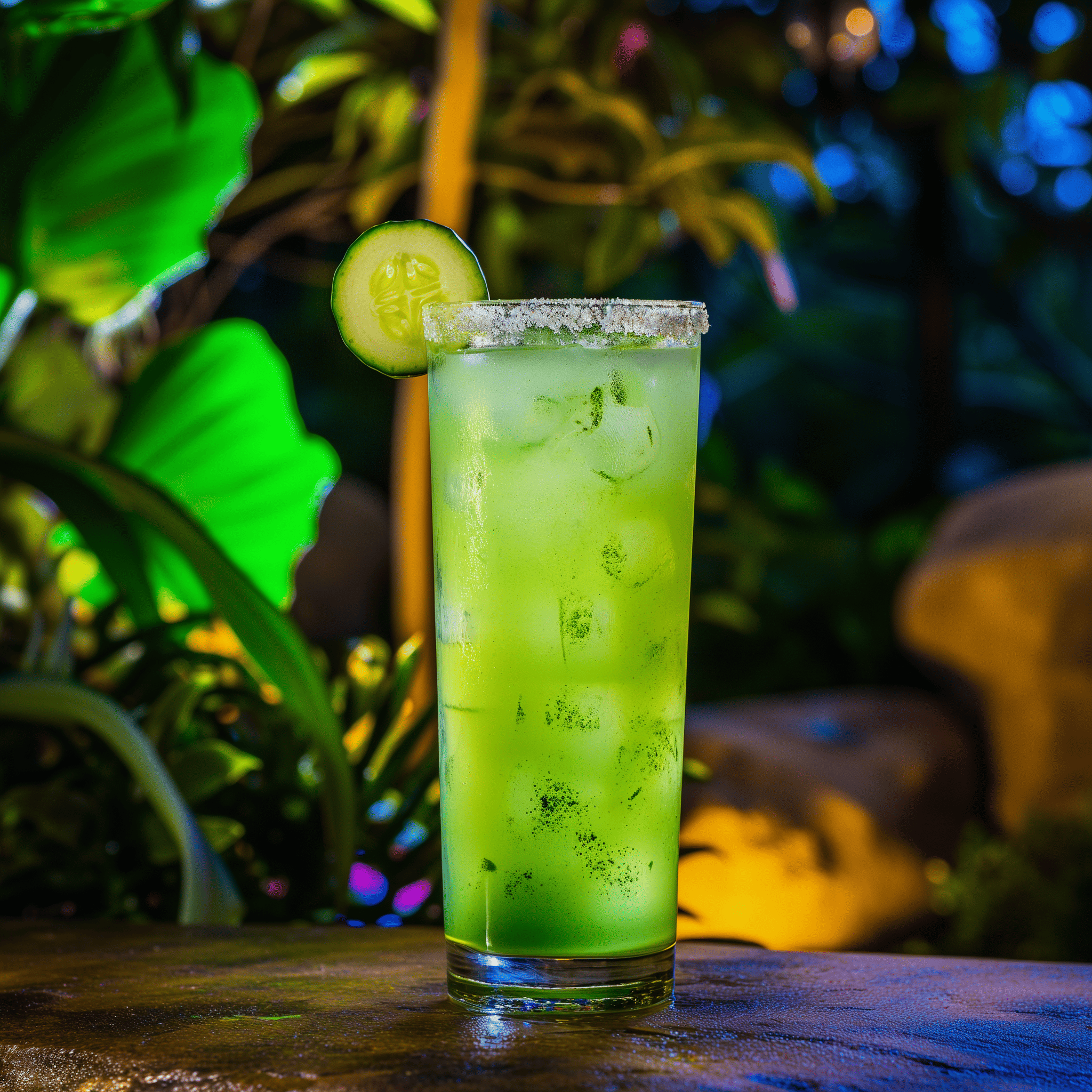 Green Beast Cocktail Recipe - The Green Beast is a symphony of herbal and citrus notes with a delicate sweetness. It's light and refreshing, with a slight anise kick from the absinthe that's balanced by the coolness of cucumber and the tartness of lime.