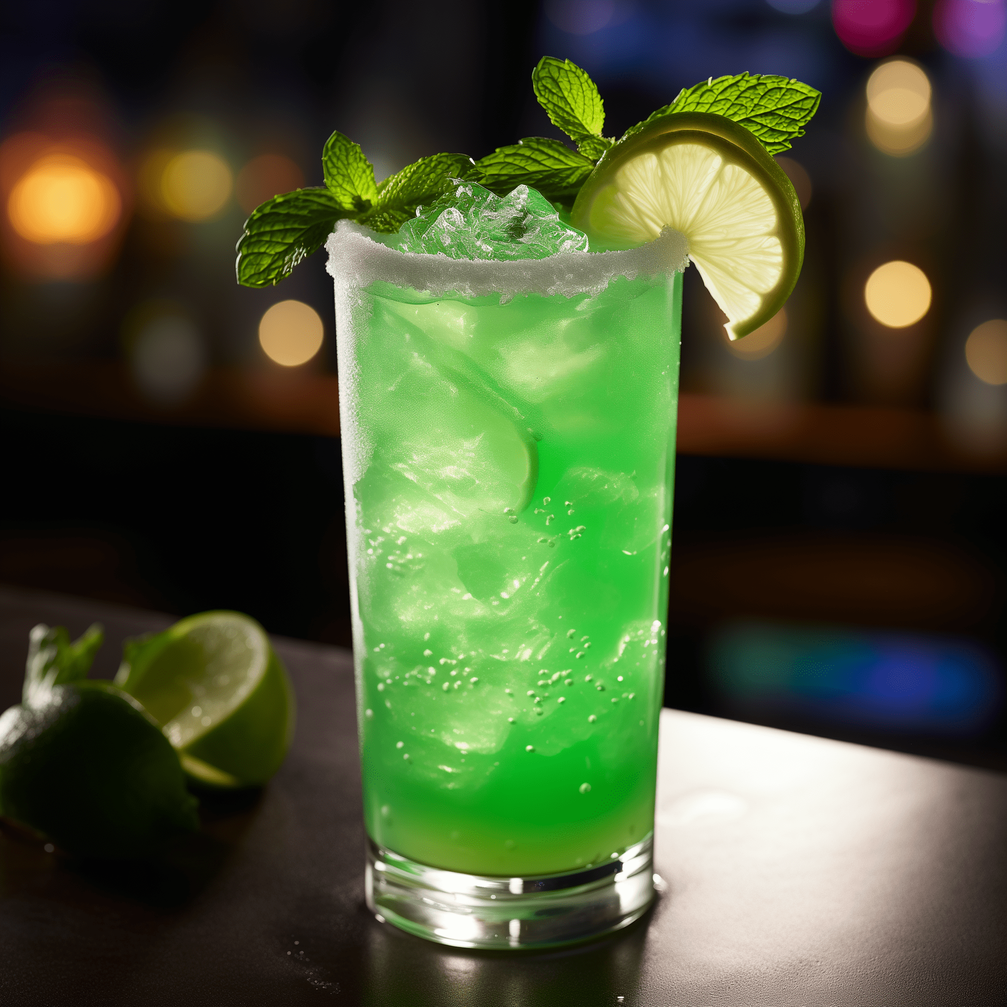Grinch Punch is a sweet, tangy, and slightly bubbly concoction. The lime sherbet provides a creamy, citrusy base, while the Sprite and fruit punch add a refreshing zing. The vodka and rum give it a boozy kick without overpowering the other flavors.