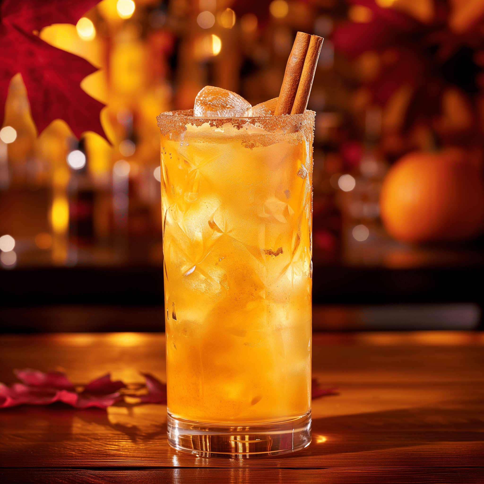 Harvest Mule Cocktail Recipe - The Harvest Mule offers a harmonious blend of sweet and spicy flavors. The clementine vodka provides a fruity and slightly tangy base, while the pumpkin spice adds a warm and aromatic dimension. The ginger beer introduces a sharp, effervescent kick that balances the sweetness, and the cinnamon stick garnish infuses a subtle woody spice throughout the drink.