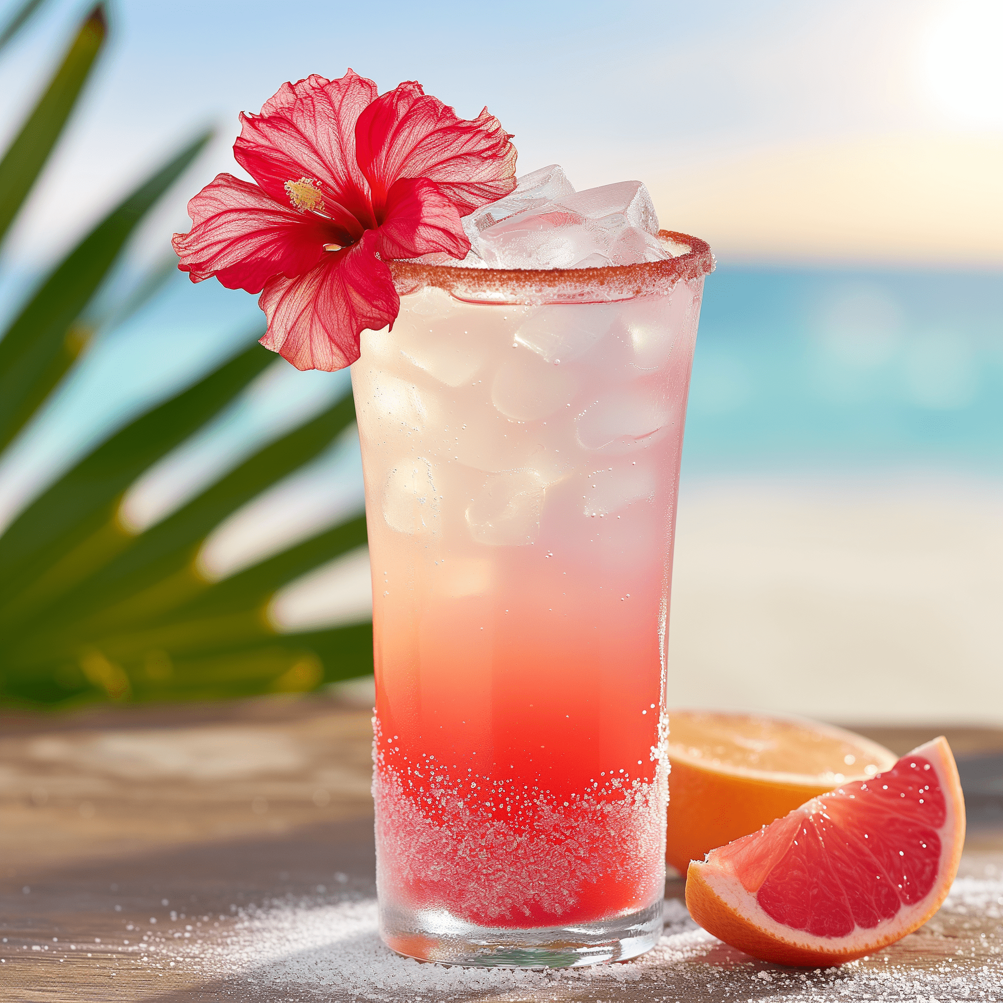 The Hibiscus Paloma is a harmonious blend of sweet and tart, with the tanginess of grapefruit juice and the subtle sweetness of hibiscus syrup. The white tequila provides a smooth, agave-forward base, while the club soda adds a refreshing fizz. The salted rim brings a savory contrast that enhances the overall flavor profile.