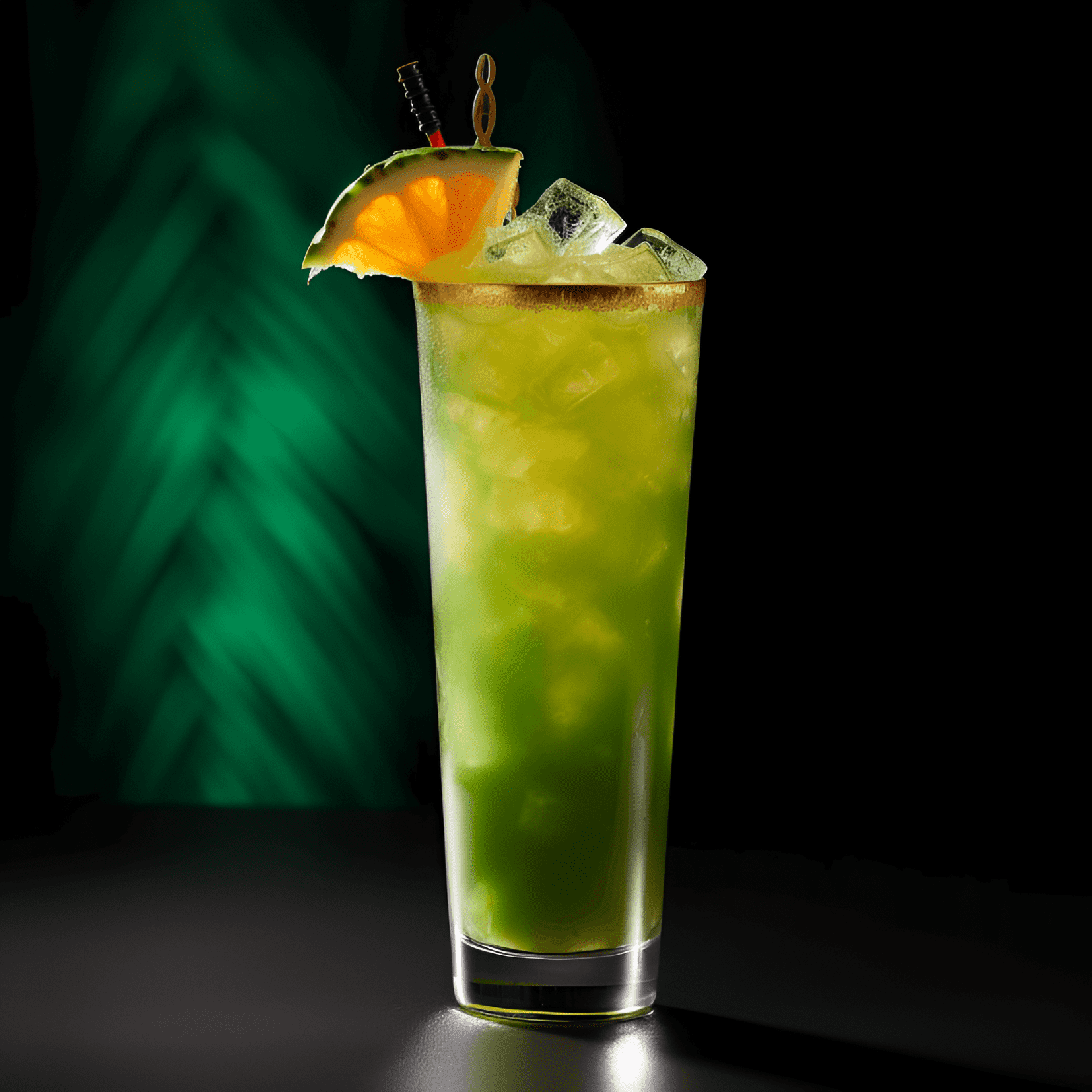 Iguana Cocktail Recipe - The Iguana cocktail is a delightful mix of sweet, sour, and fruity flavors. The combination of pineapple, lime, and orange juices creates a tangy and refreshing taste, while the addition of melon liqueur adds a subtle sweetness. The overall flavor is light, crisp, and tropical.