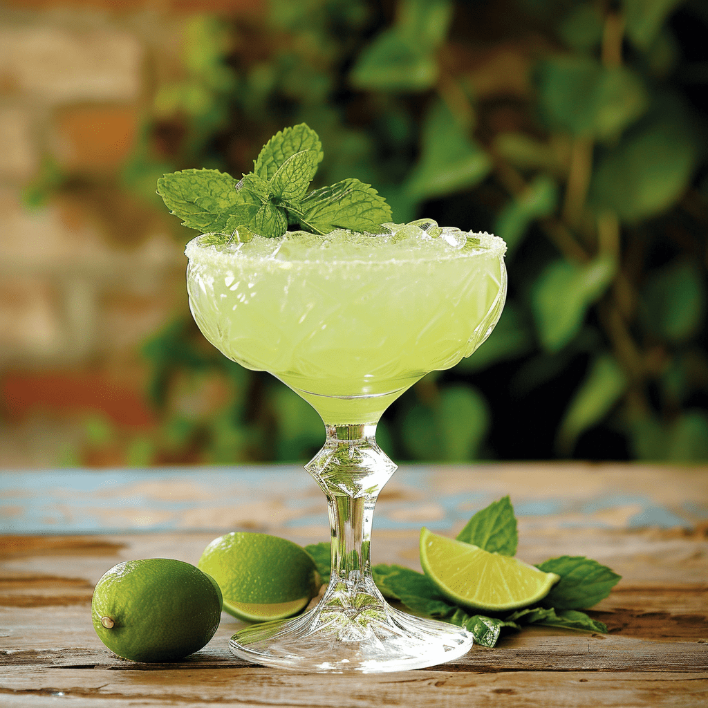 Ivy Gimlet Cóctel Receta - El Ivy Gimlet ofrece una armoniosa mezcla de cítricos intensos y matices dulces, complementados por la refrescante esencia de la menta. Es una bebida fresca y estimulante con un acabado suave que perdura en el paladar.