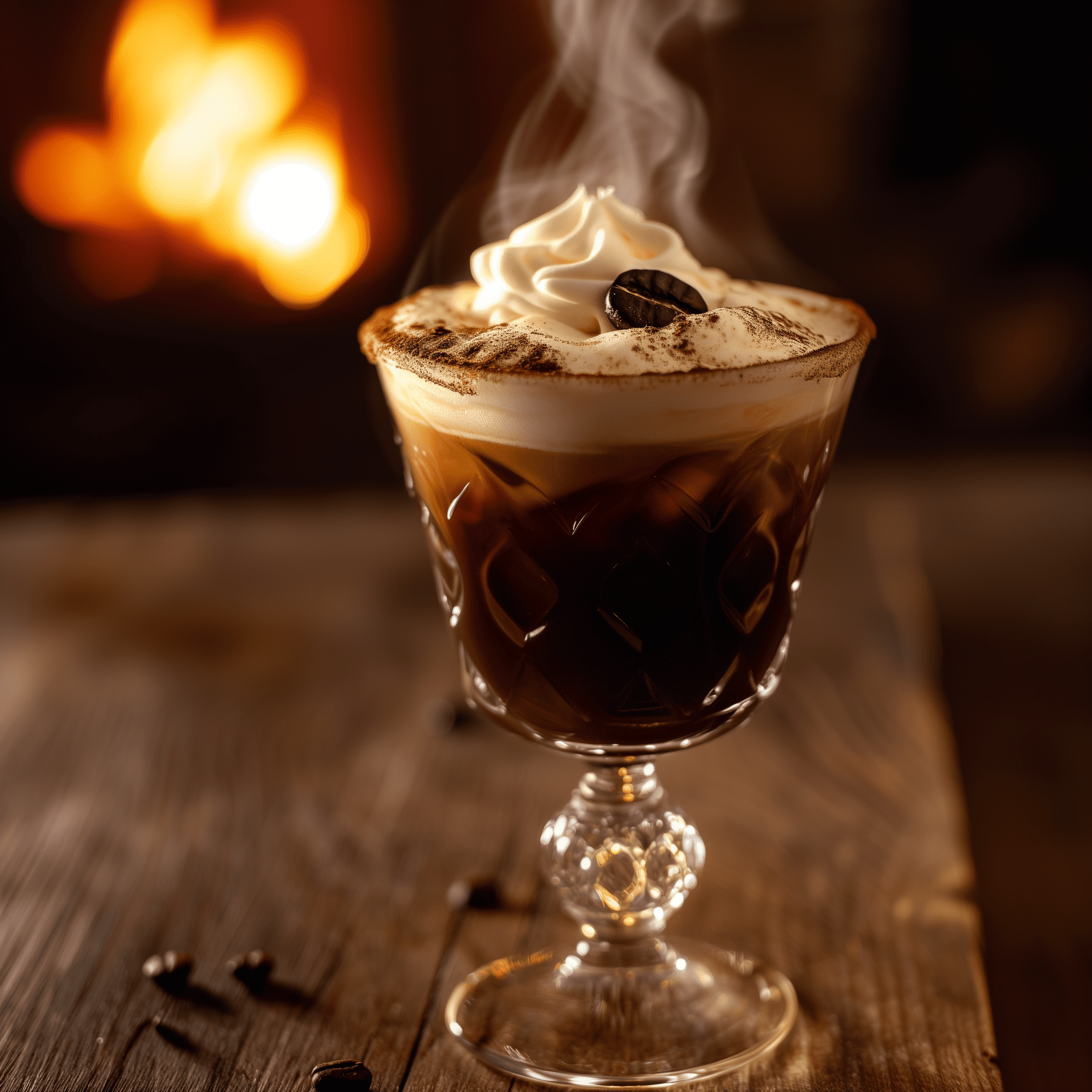 Jamaican Coffee Cocktail Recipe - Jamaican Coffee offers a complex taste profile. It's rich and robust from the brewed coffee, sweet and slightly spicy from the dark rum, and has a velvety smoothness from the coffee liqueur. The whipped cream adds a luxurious creaminess, and the chocolate covered coffee bean provides a delightful crunch and an extra kick of coffee flavor.