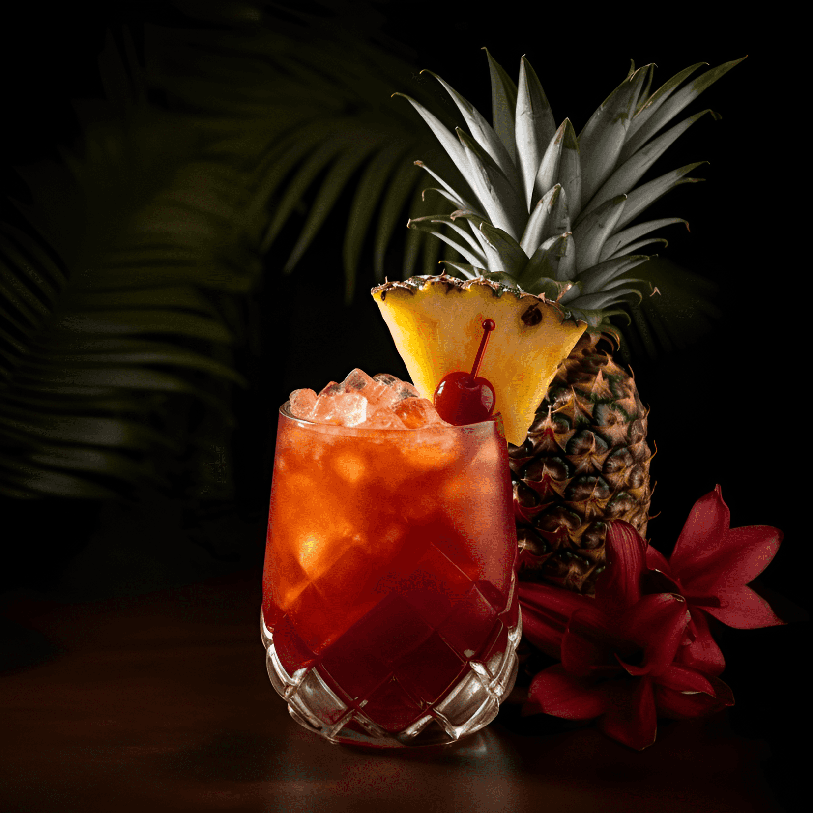 Jungle Bird Cocktail Recipe - The Jungle Bird has a complex and well-balanced taste profile, featuring sweet, sour, and bitter notes. The sweetness of the pineapple juice is balanced by the tartness of the lime juice and the bitterness of the Campari. The dark rum adds depth and warmth to the drink.