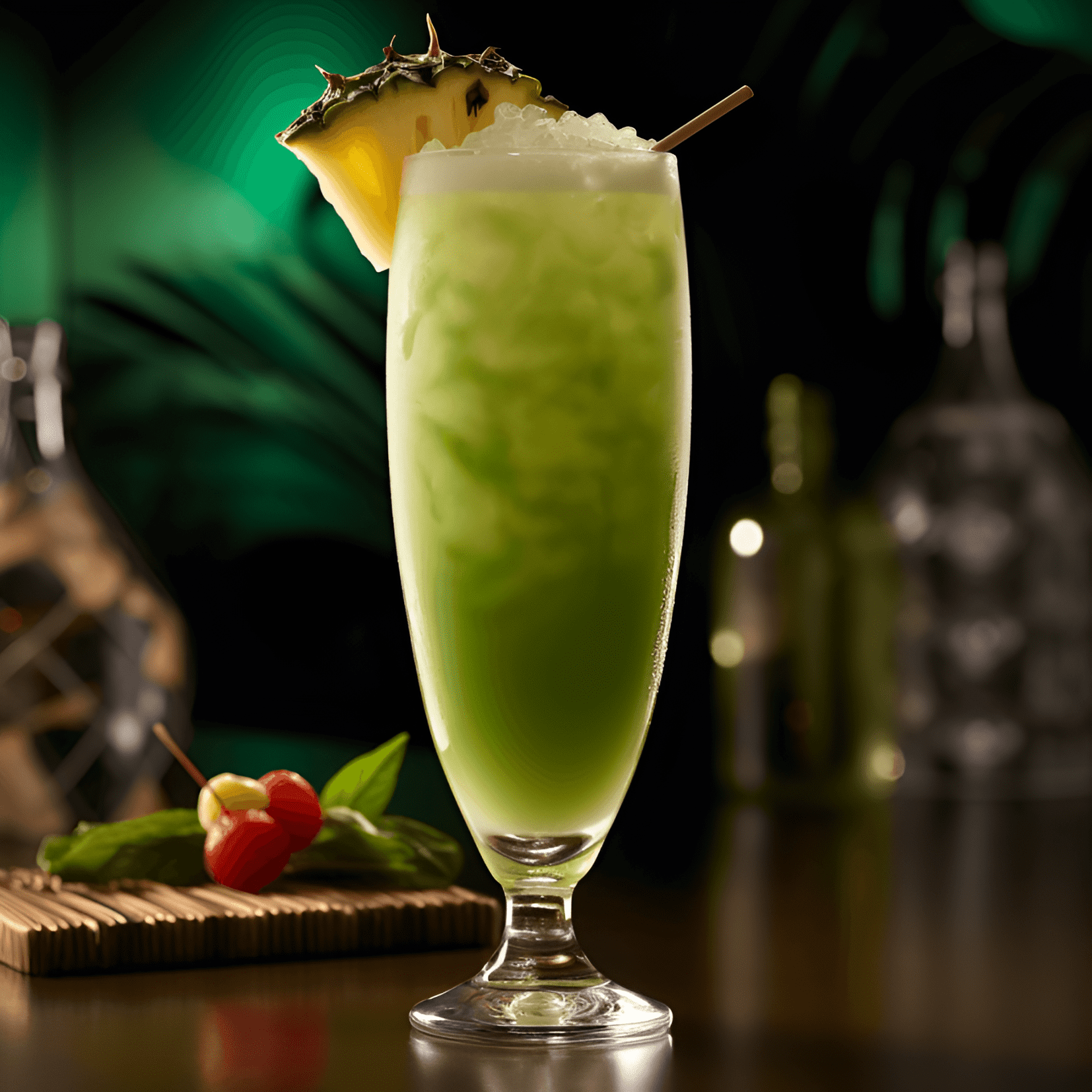 Kiwi Colada Cocktail Recipe - The Kiwi Colada is a sweet, tangy, and refreshing cocktail with a creamy texture. The combination of kiwi, pineapple, and coconut creates a harmonious blend of tropical flavors, while the rum adds a subtle warmth to the drink.