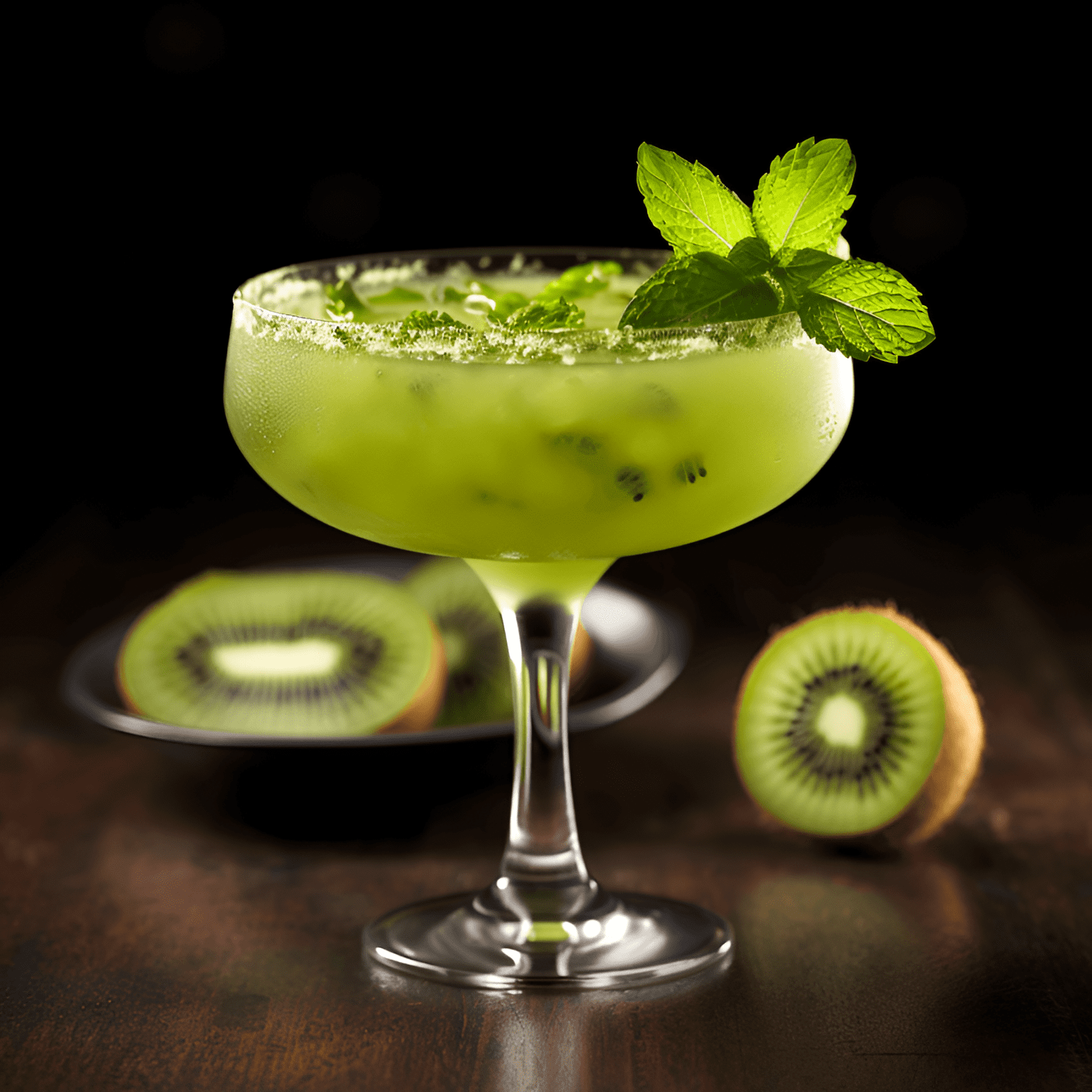 The Kiwi Cocktail offers a delightful balance of sweet and sour flavors, with a hint of tanginess from the kiwi fruit. It is light and refreshing, with a fruity aroma and a smooth finish.